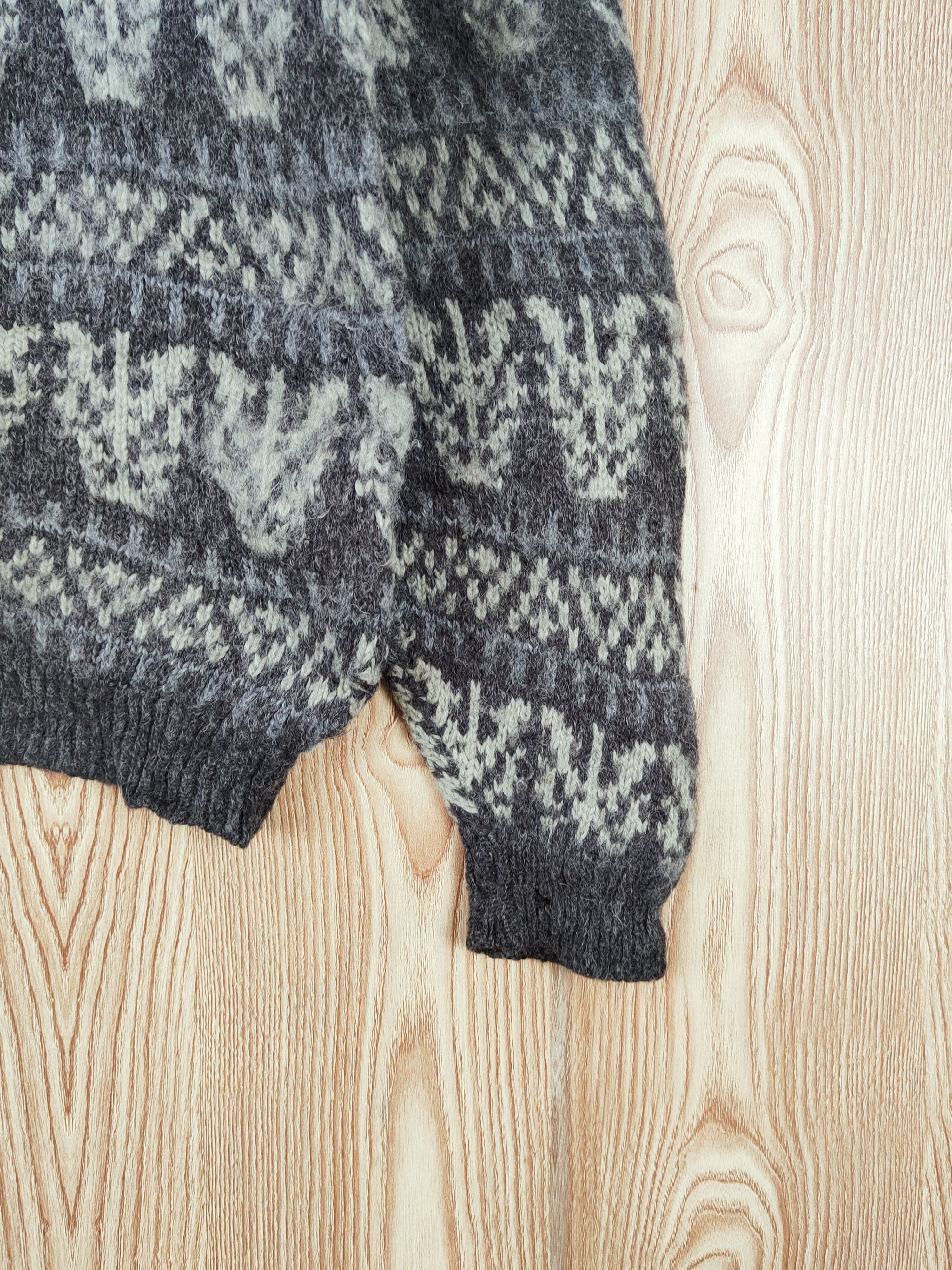 Japanese Brand D Gazette Dark Gray vintage Wool Knitwear Sweatshirts #W866 Size US M / EU 48-50 / 2 - 7 Thumbnail