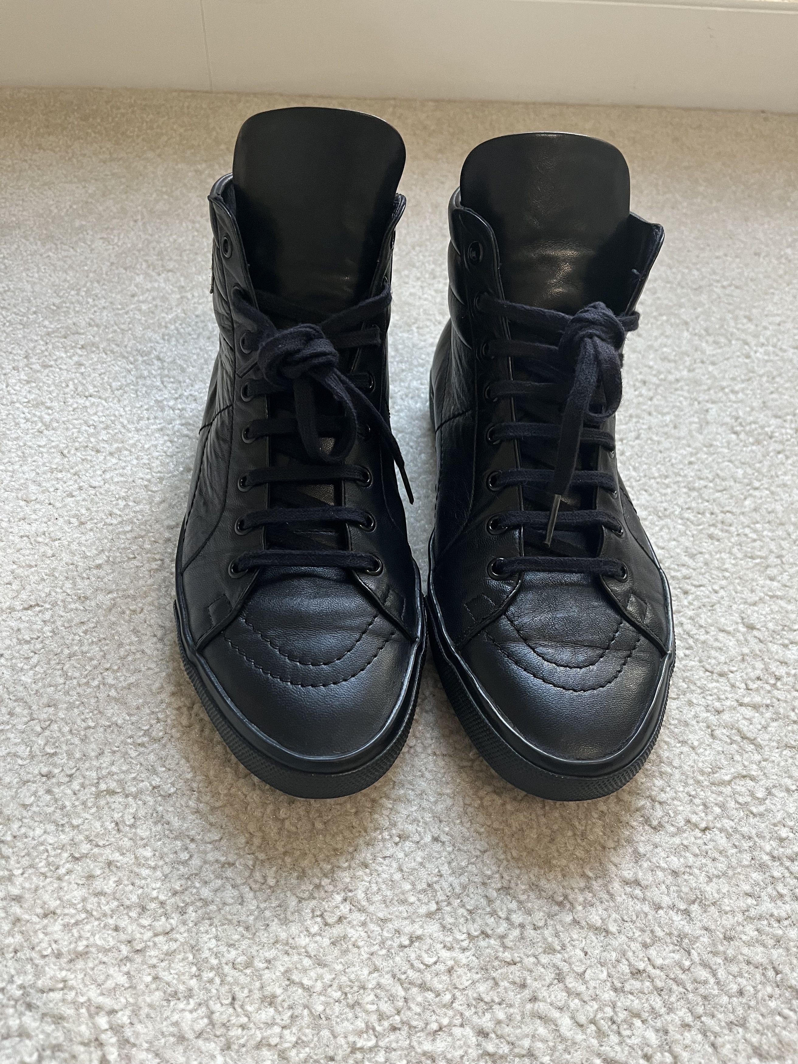 Yves Saint Laurent YSL Rive Gauche Rolling Sneaker Black Nappa Never Worn Size US 8.5 / EU 41-42 - 3 Thumbnail