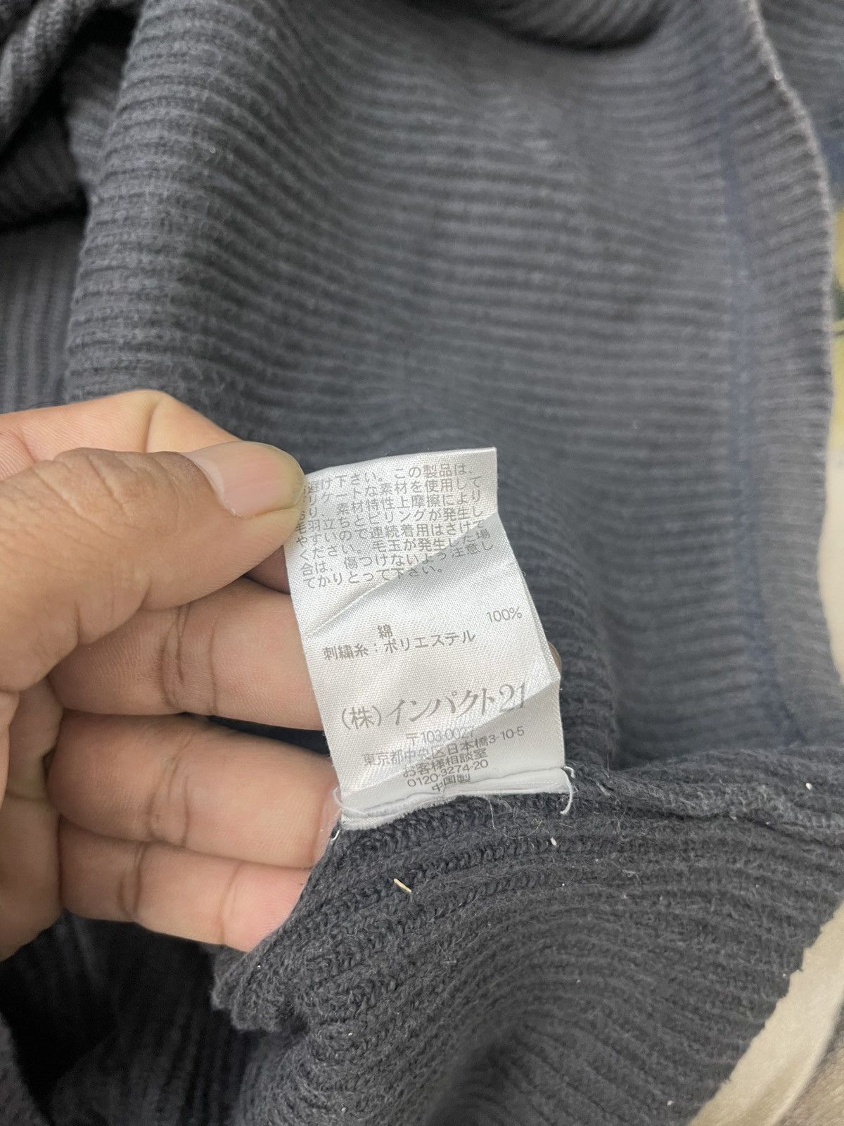 Ralph Lauren Vintage Ralph Lauren Waffle Faded Long Sleeve Zipper Up Size US XL / EU 56 / 4 - 12 Thumbnail