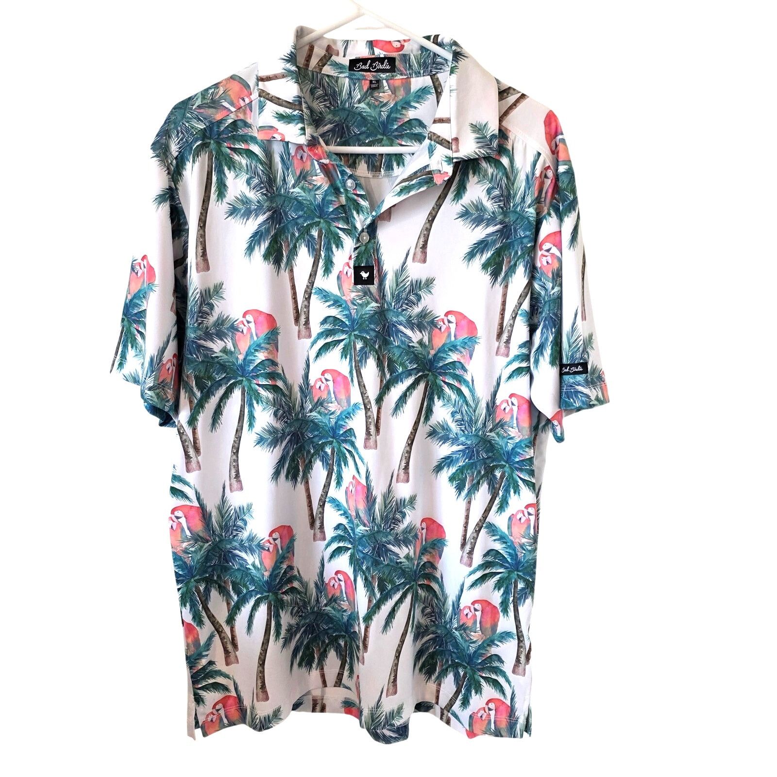 Bad Birdie Bad Birdie Tropical Parrot Short Sleeve Golf Polo Shirt XL Size US XL / EU 56 / 4 - 2 Thumbnail