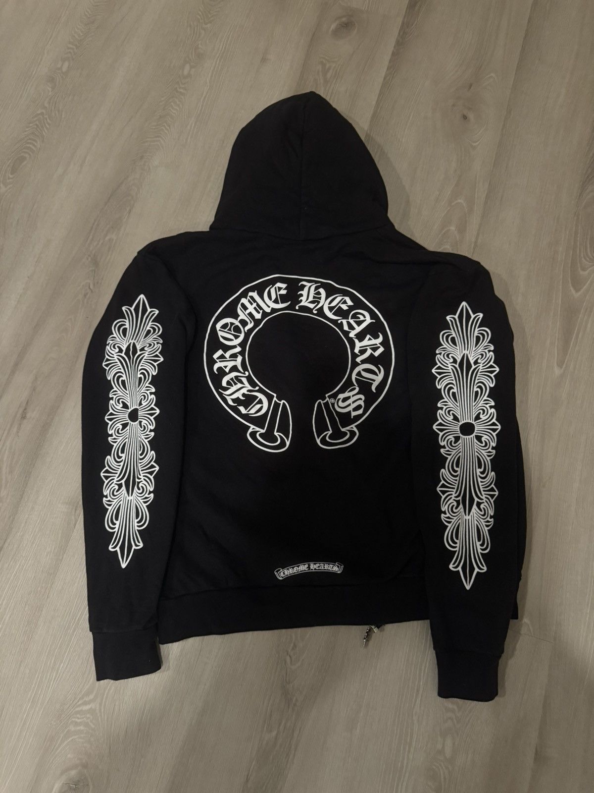 Chrome Hearts Chrome Hearts Horse Shoe Floral Hoodie zip up