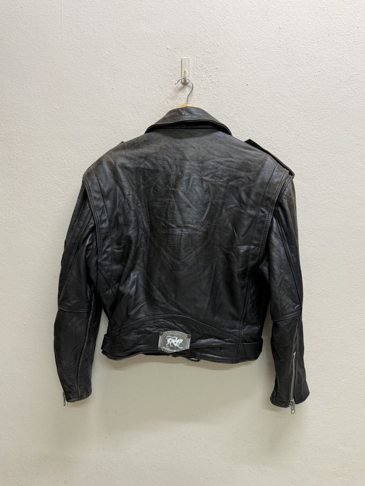 Parasuco Vintage Parasuco Double Colar Rider Jacket Leather Size US M / EU 48-50 / 2 - 23 Thumbnail