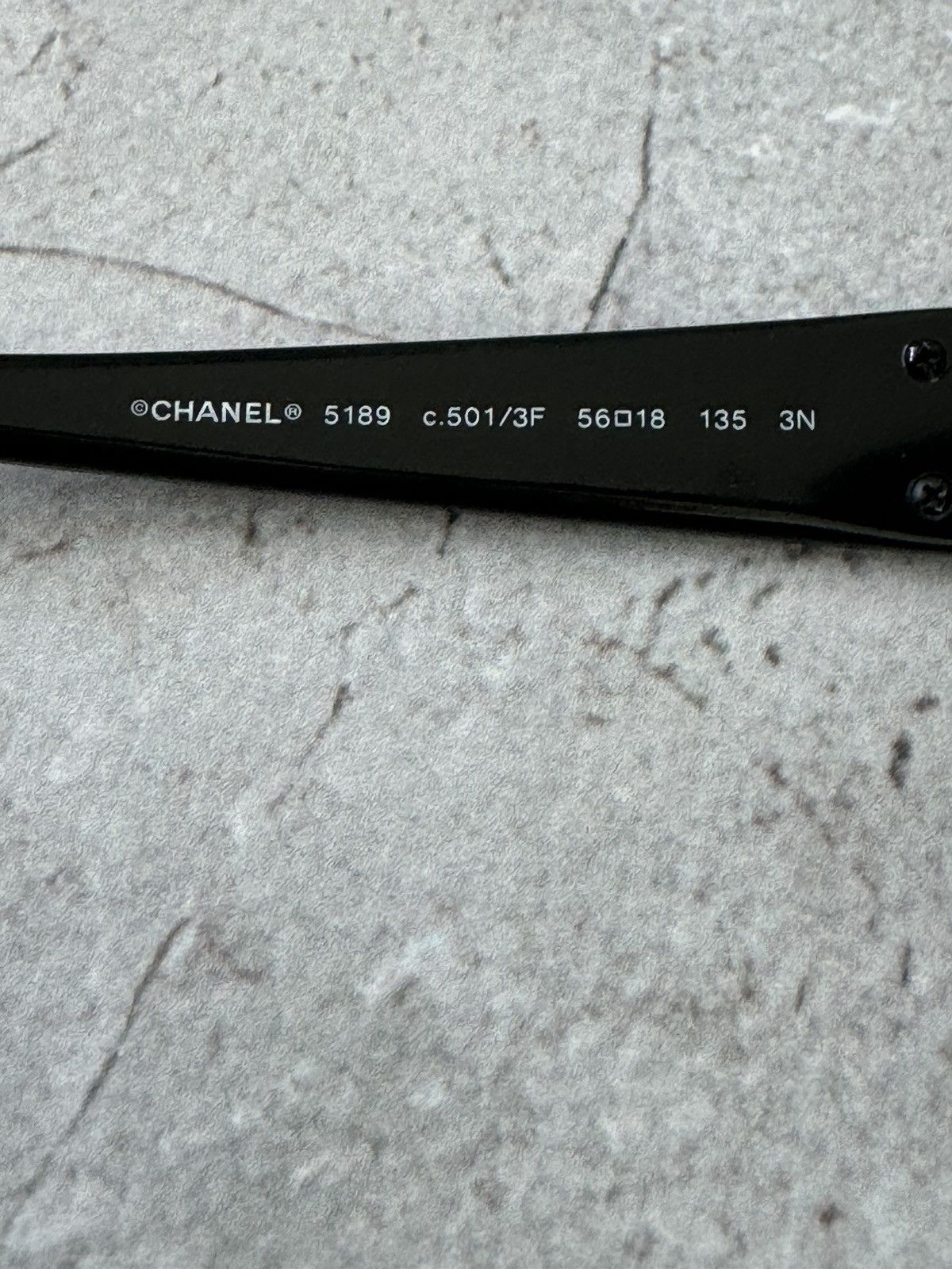 Chanel Chanel Black Frame Quilted CC Logo Sunglasses 5189 Size ONE SIZE - 10 Thumbnail