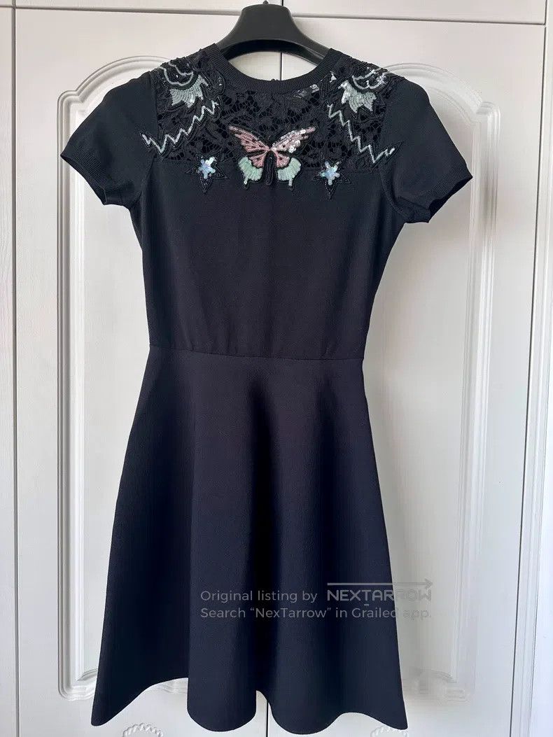 Valentino Valentino Nail beaded butterfly dress Size S / US 4 / IT 40 - 3 Thumbnail