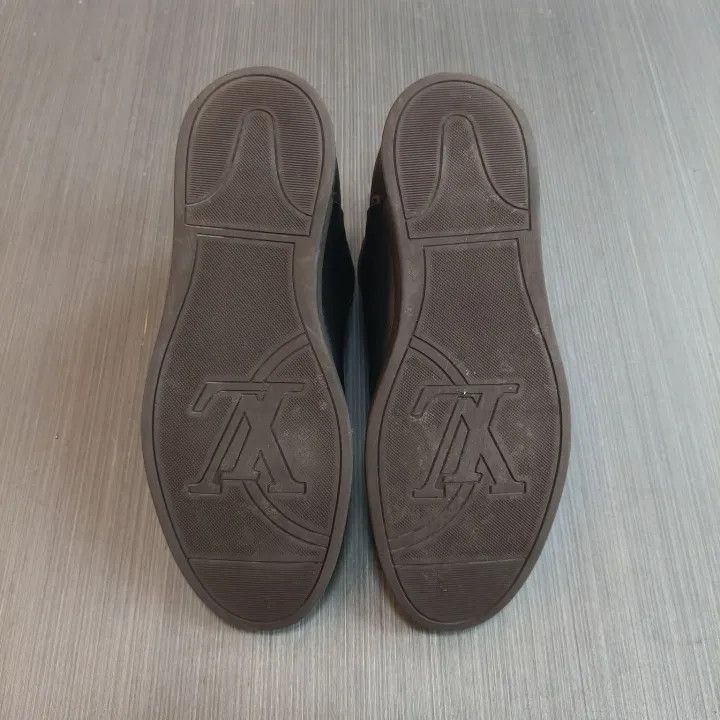 Louis Vuitton Louis Vuitton Black Mid-Top Zip Leather Shoes -2508 Size US 7.5 / EU 40-41 - 3 Thumbnail