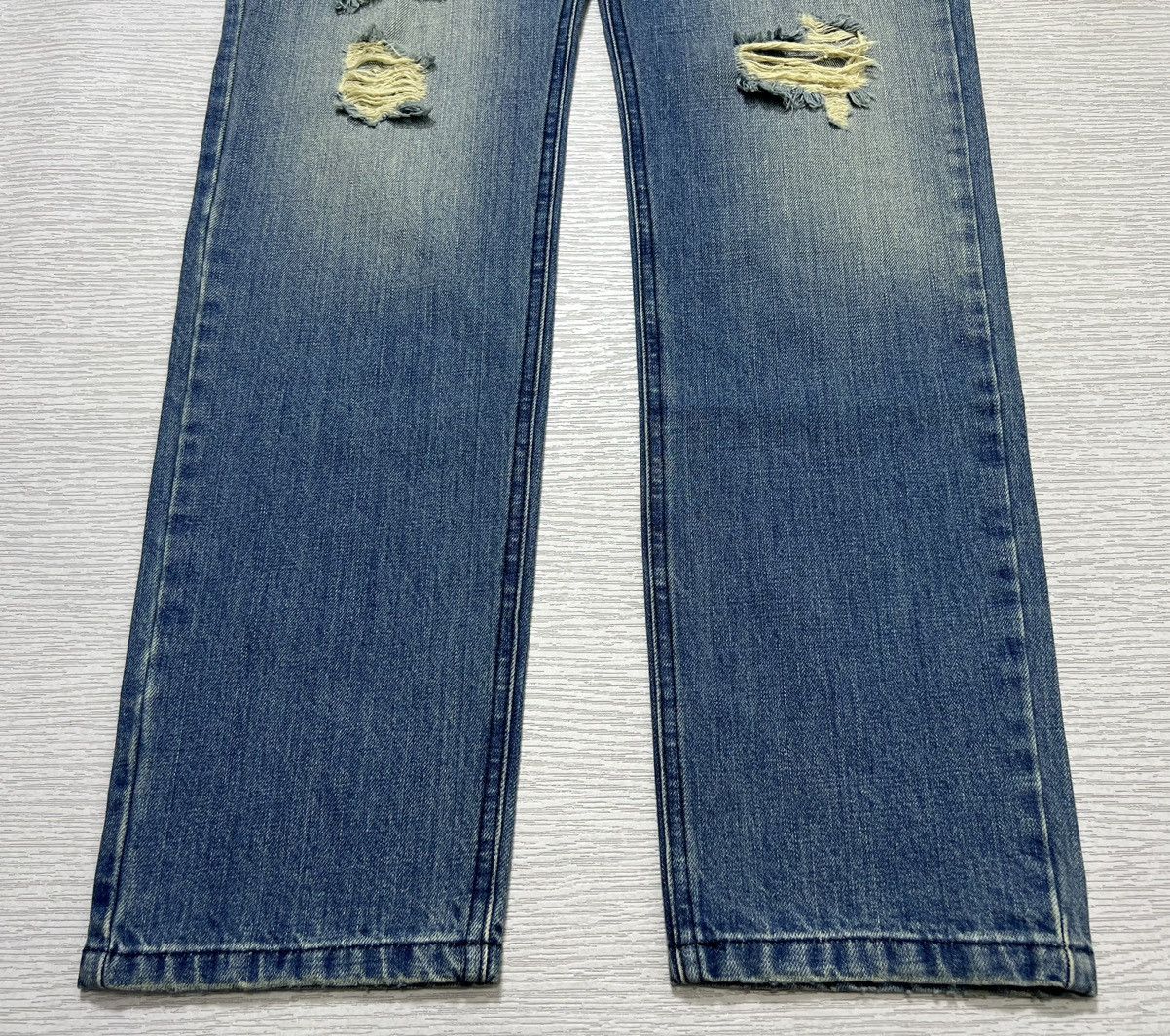 AMI AMI Paris - Sky Blue Destroyed Denim Jeans Size US 32 / EU 48 - 8 Thumbnail