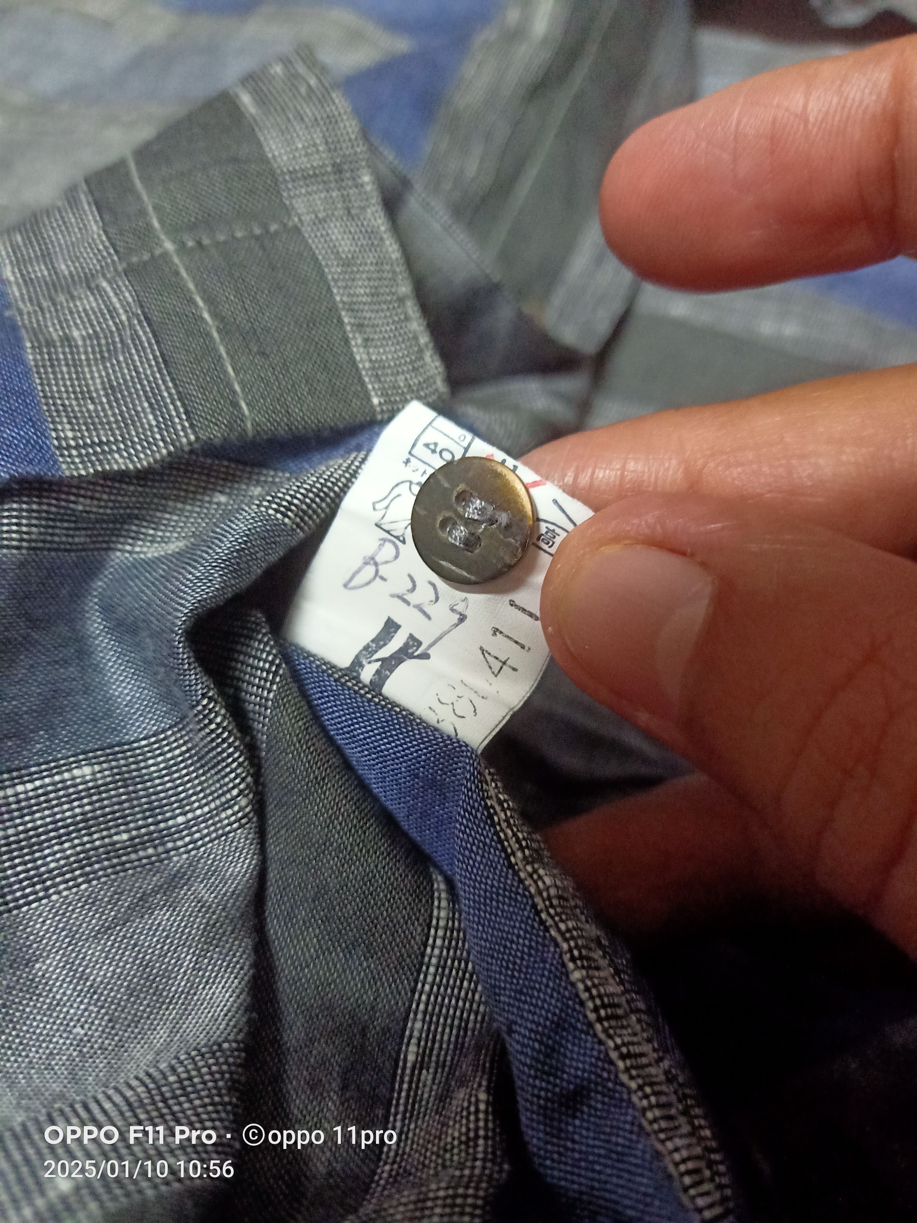Issey Miyaki Button Up Front Poket coller