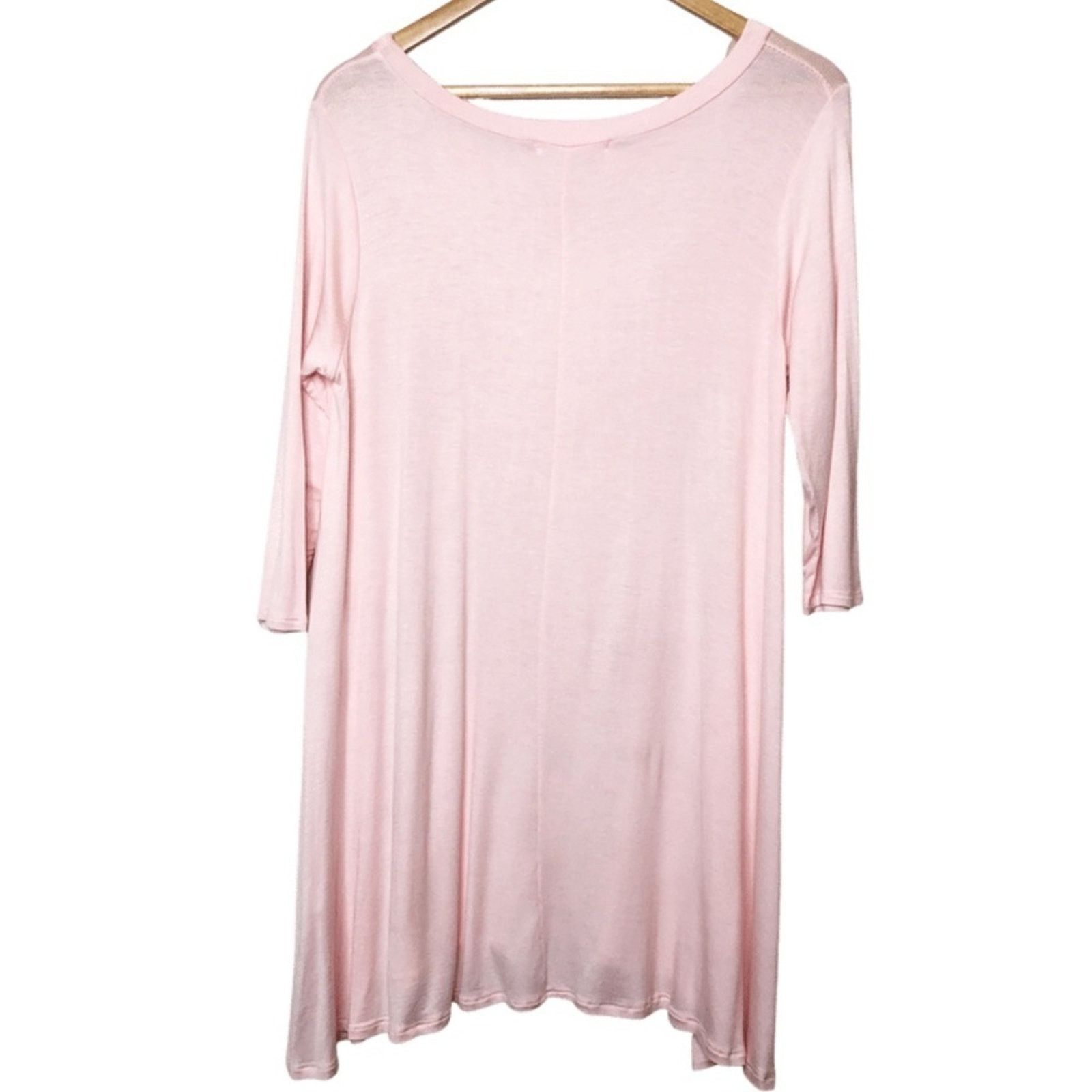 Other Love In 3/4 Sleeve Light Powder Pink Oversized Blouse Size M / US 6-8 / IT 42-44 - 7 Thumbnail