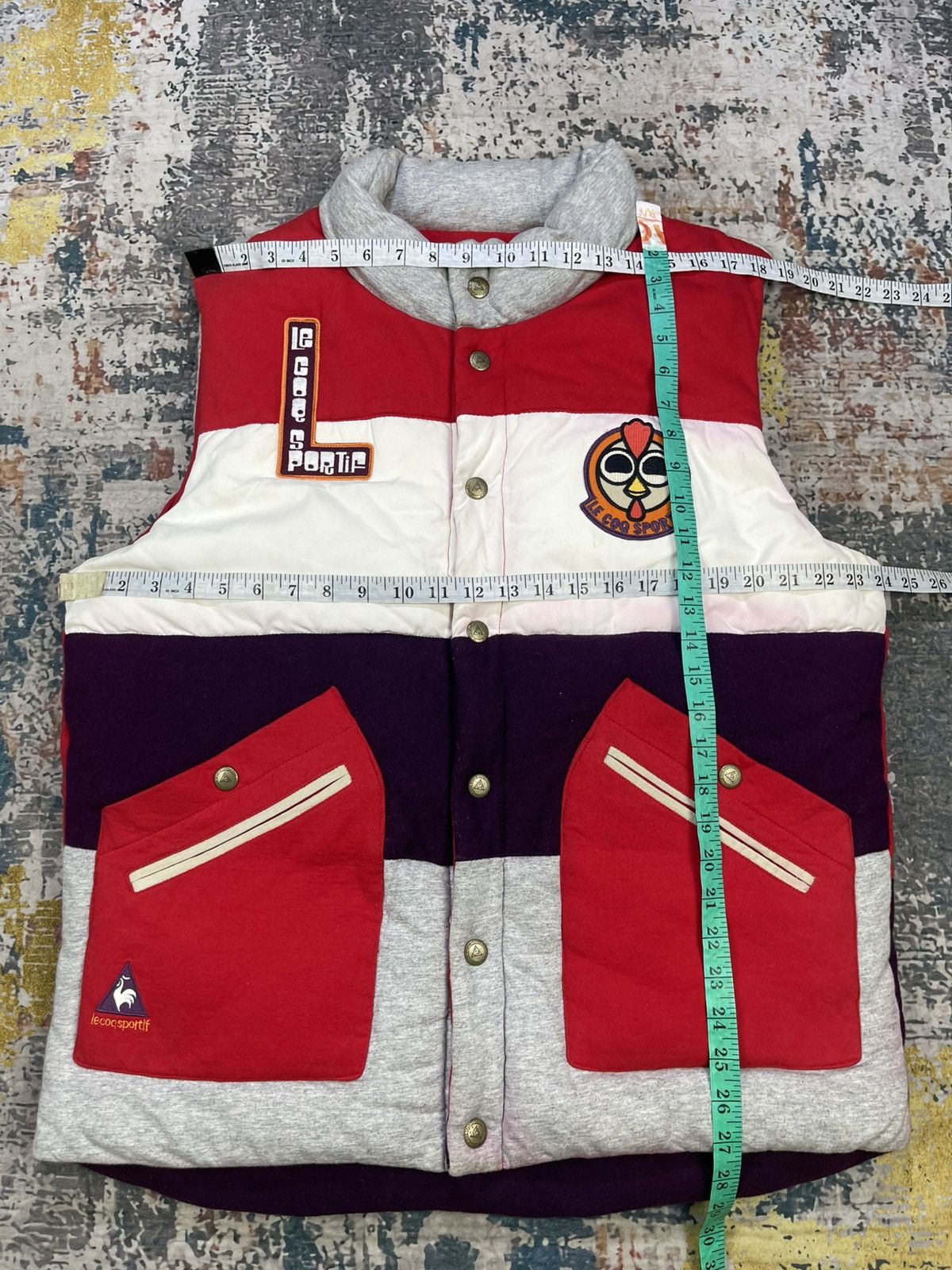 Le Coq Sportif Le Coq Sportif Back Hit Puffer Vest Size US L / EU 52-54 / 3 - 12 Thumbnail