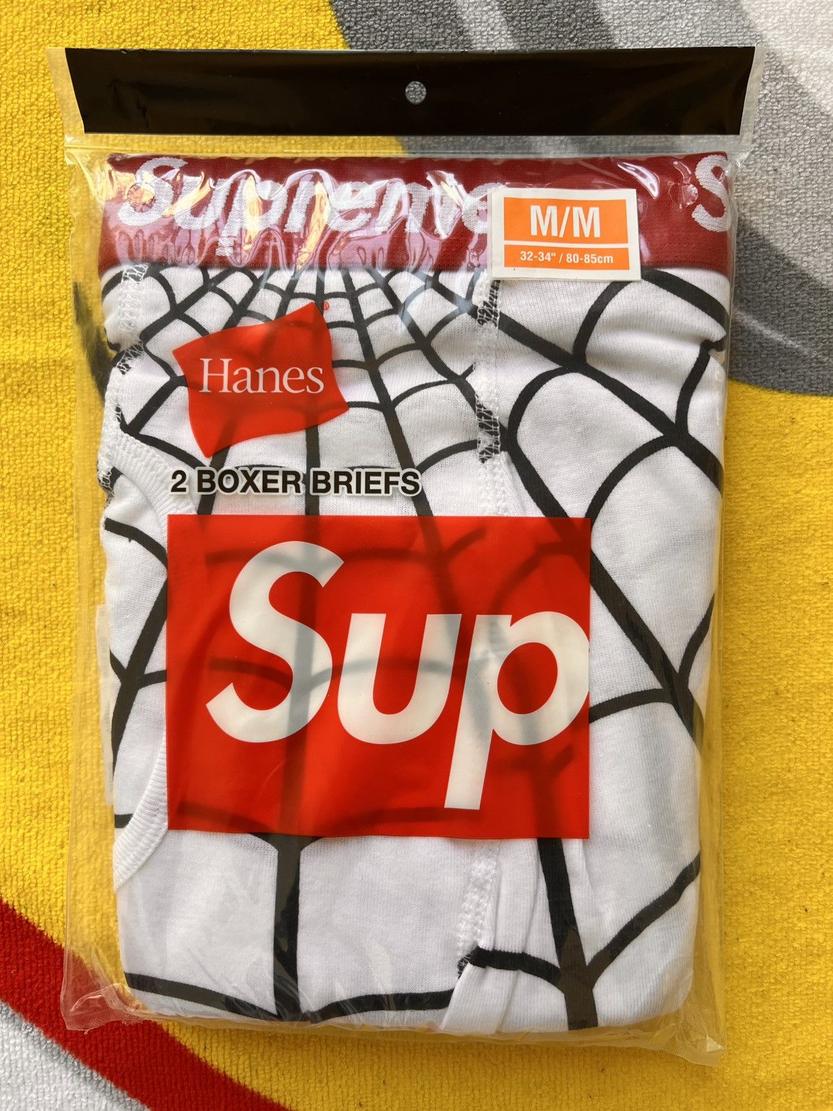 Supreme M Supreme Marvel Spider-Man Web Boxer Briefs hanes underwear Size US 32 / EU 48 - 1 Thumbnail