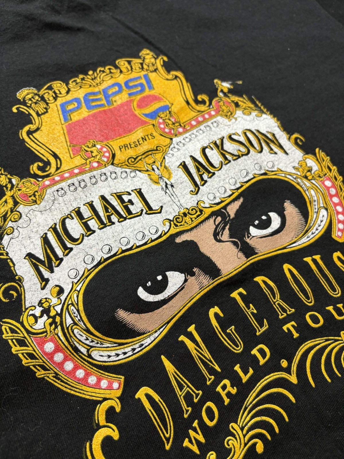 Michael Jackson × Pepsi × Vintage Michael Jackson – Dangerous World Tour x Pepsi tee 1992/3 Size US XL / EU 56 / 4 - 10 Thumbnail