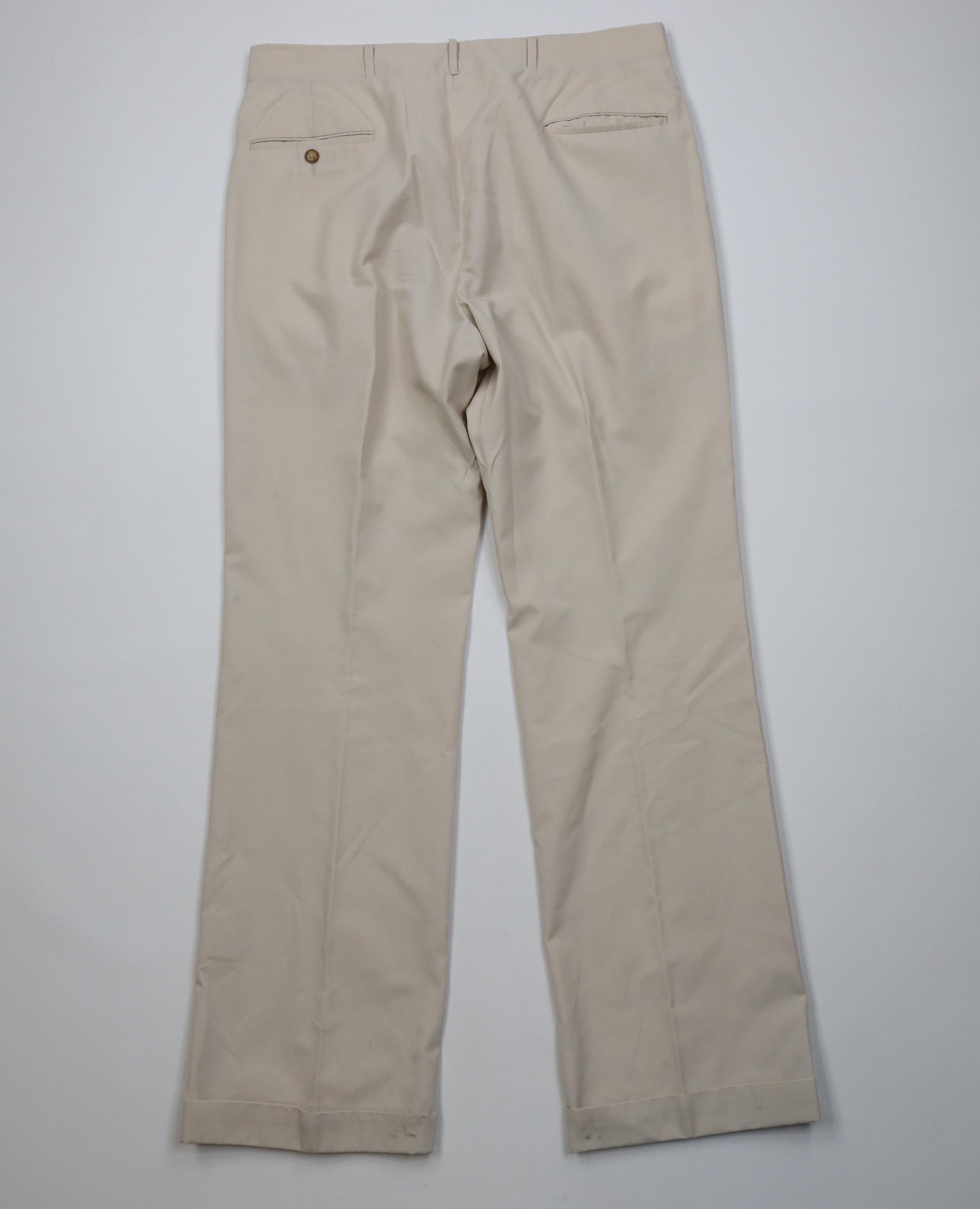 Vintage Vintage 70s Streetwear Flared Wide Leg Chino Pants Stone USA Size US 36 / EU 52 - 11 Thumbnail