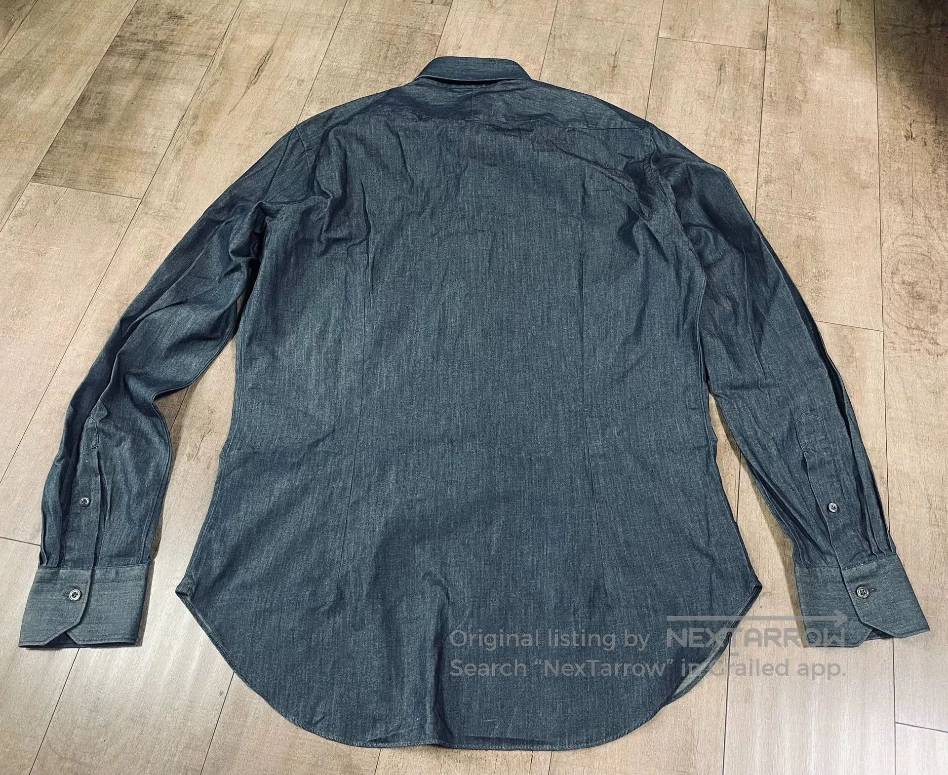 Cruciani Cruciani French Collar Denim Shirt. Size US M / EU 48-50 / 2 - 6 Thumbnail