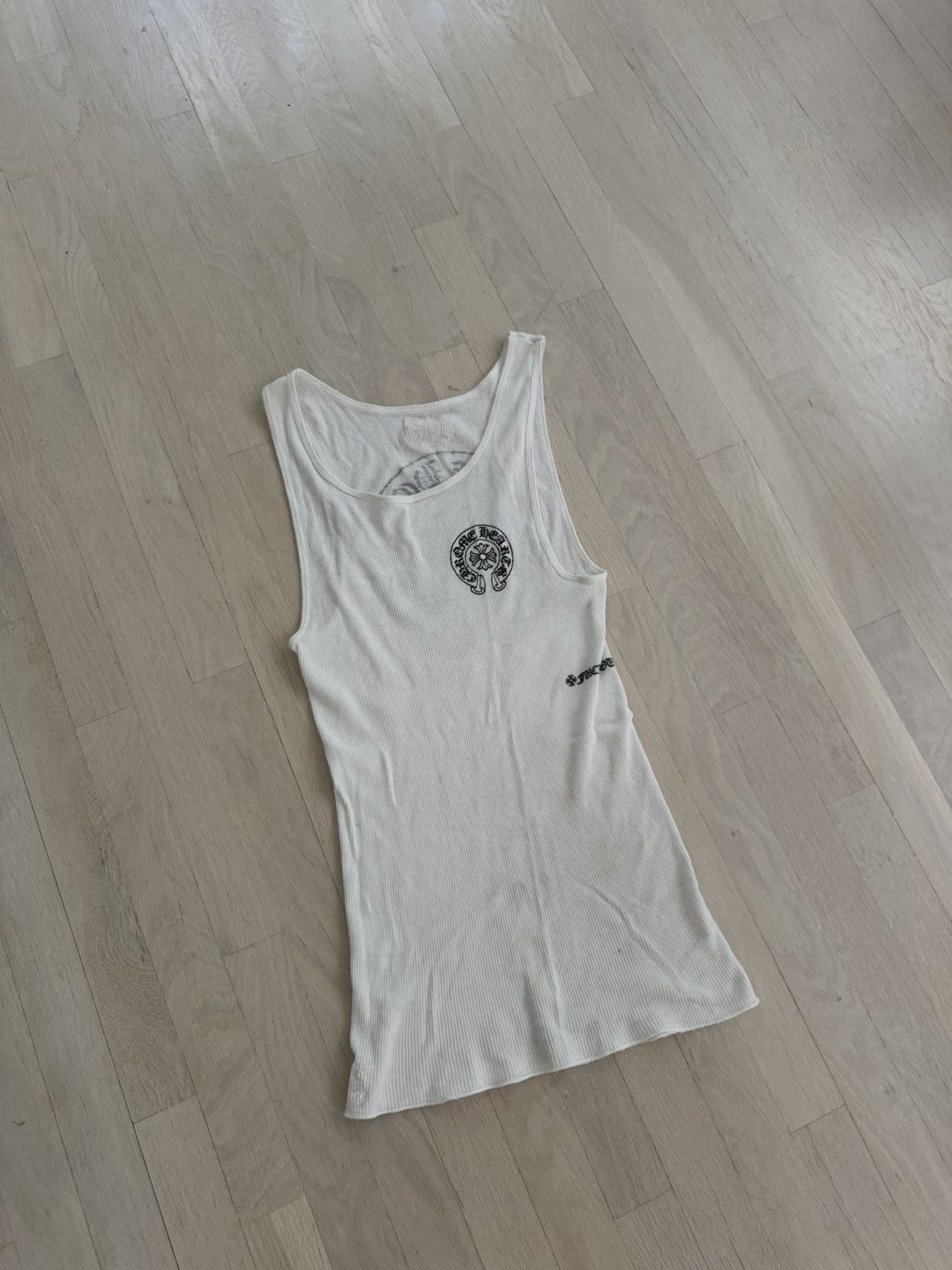 Horseshoe Fuck You Cotton Rib Tank Top Black White