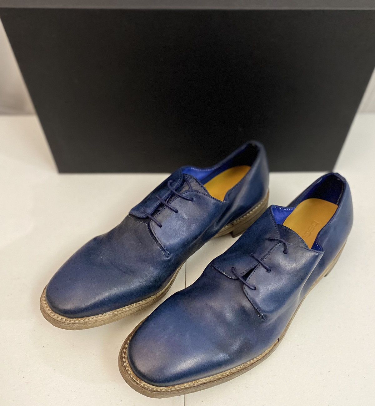 Dsquared2 Dsquared2 🇮🇹 Blue Goodyear welt Handmade Uni Derby 8.5 NEW Size US 8.5 / EU 41-42 - 8 Thumbnail