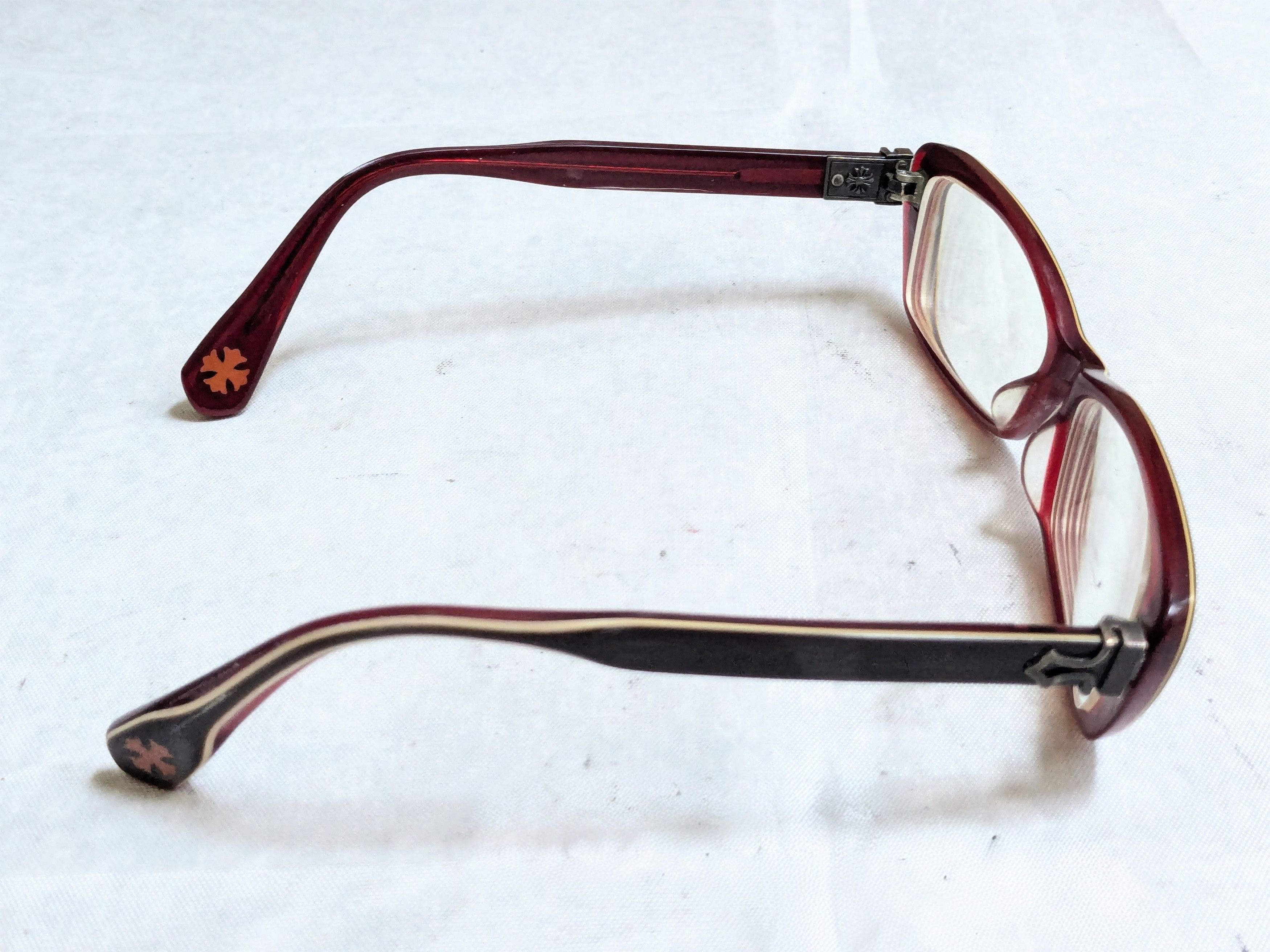 Chrome Hearts Chrome Hearts Venus Eyeglasses Black Red Rectangle Size ONE SIZE - 8 Thumbnail