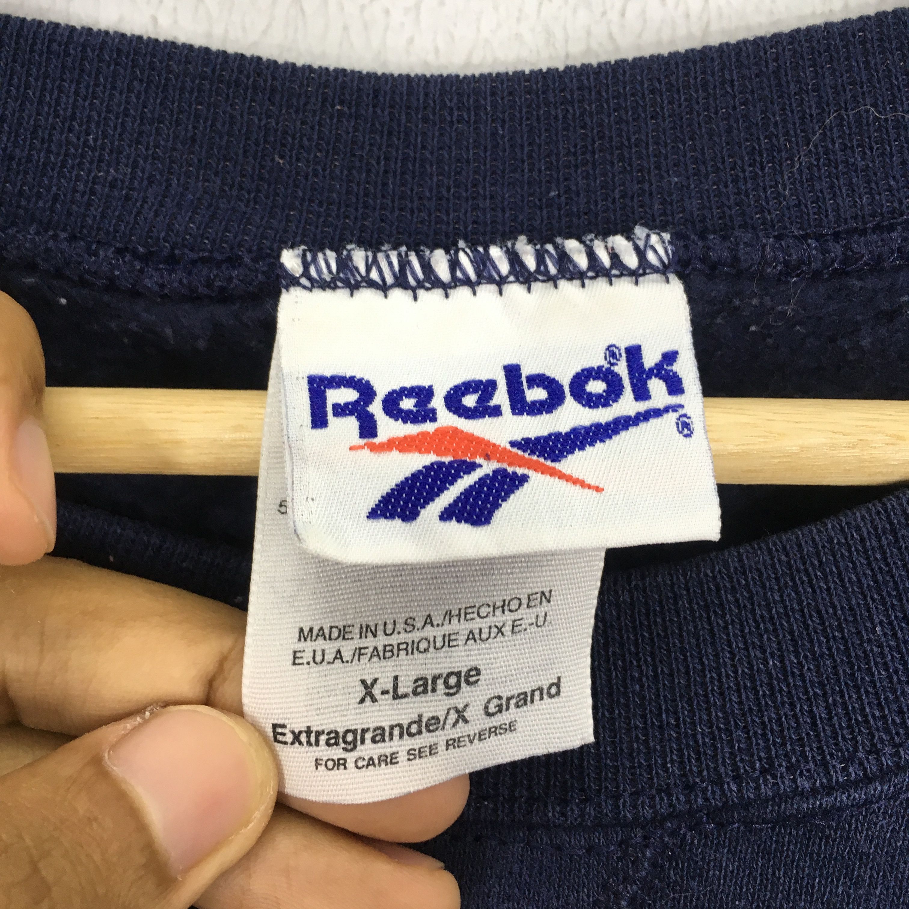 Reebok Vintage 90's Retro Reebok Blue Sweatshirt Xlarge - 642 Size US XL / EU 56 / 4 - 14 Thumbnail