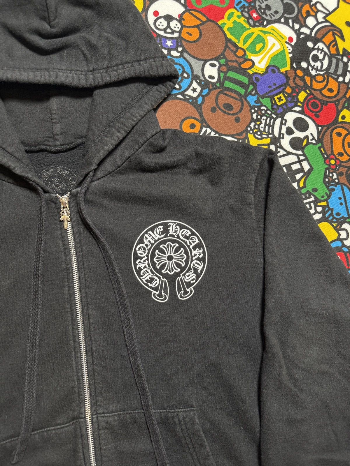 Chrome Hearts Chrome Hearts Las Vegas Horseshoe Logo Zip Up Hoodie Size US XS / EU 42 / 0 - 4 Thumbnail