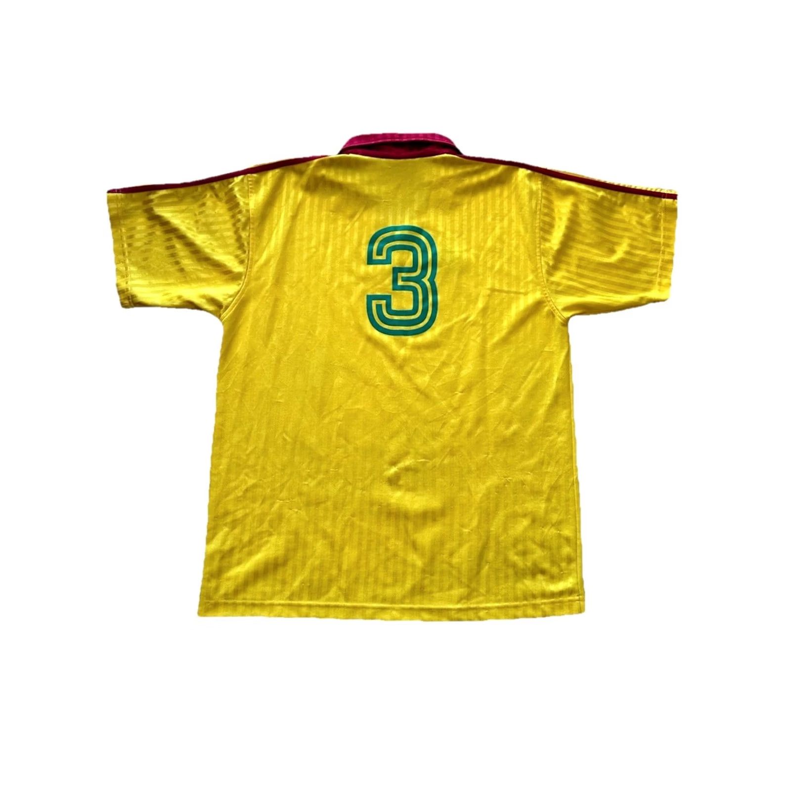 Adidas VTG 80s Adidas Trefoil Soccer Jersey Mens L Yellow Shirt Football Shirt Size US L / EU 52-54 / 3 - 2 Thumbnail