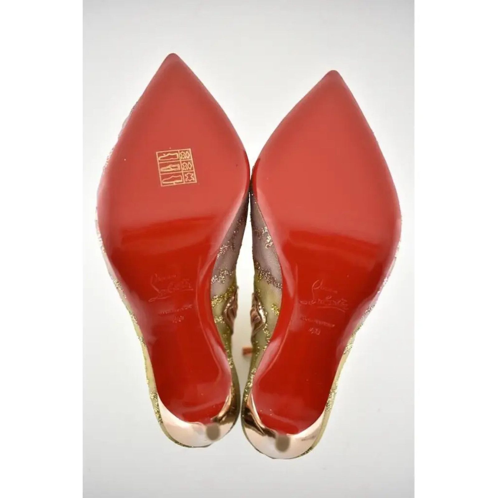 Christian Louboutin Christian Louboutin Nancy Bootie 100 Multicolor Glitter Mesh Size US 10 / IT 40 - 12 Thumbnail