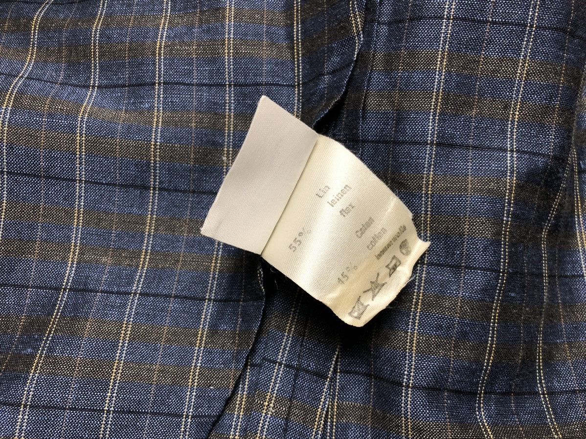 Vintage Lanvin vintage unlined checkered linen/cotton blazer Size 50R - 8 Thumbnail