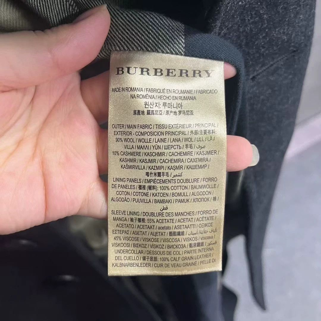 Burberry burberry gray wool button-up coat Size US S / EU 44-46 / 1 - 5 Thumbnail