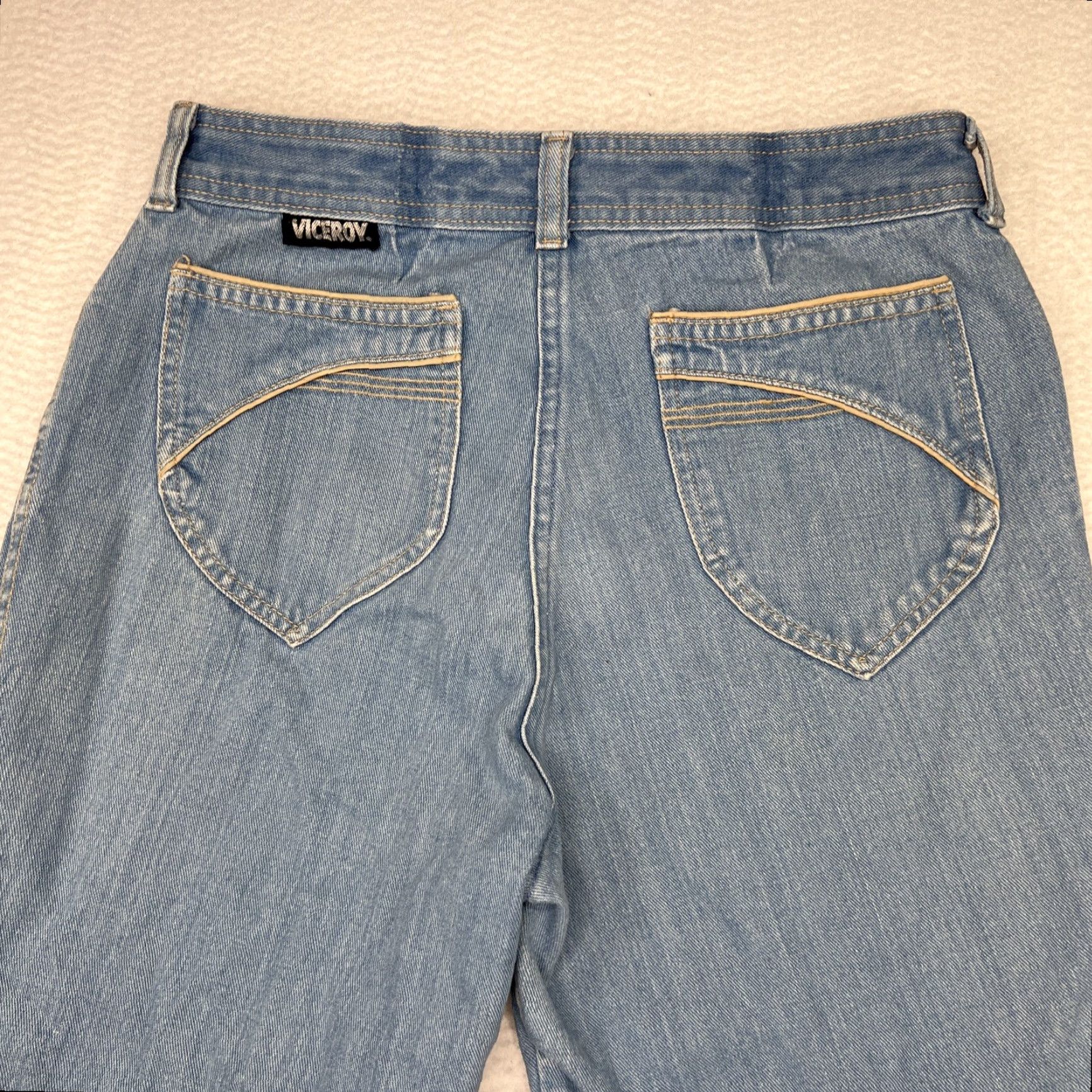 Denime VINTAGE Viceroy Jeans Womens 33L Casual Denim 30x31 Blue Medium Wash 1980s Womens Size 24" / US 00 / IT 34 - 5 Thumbnail