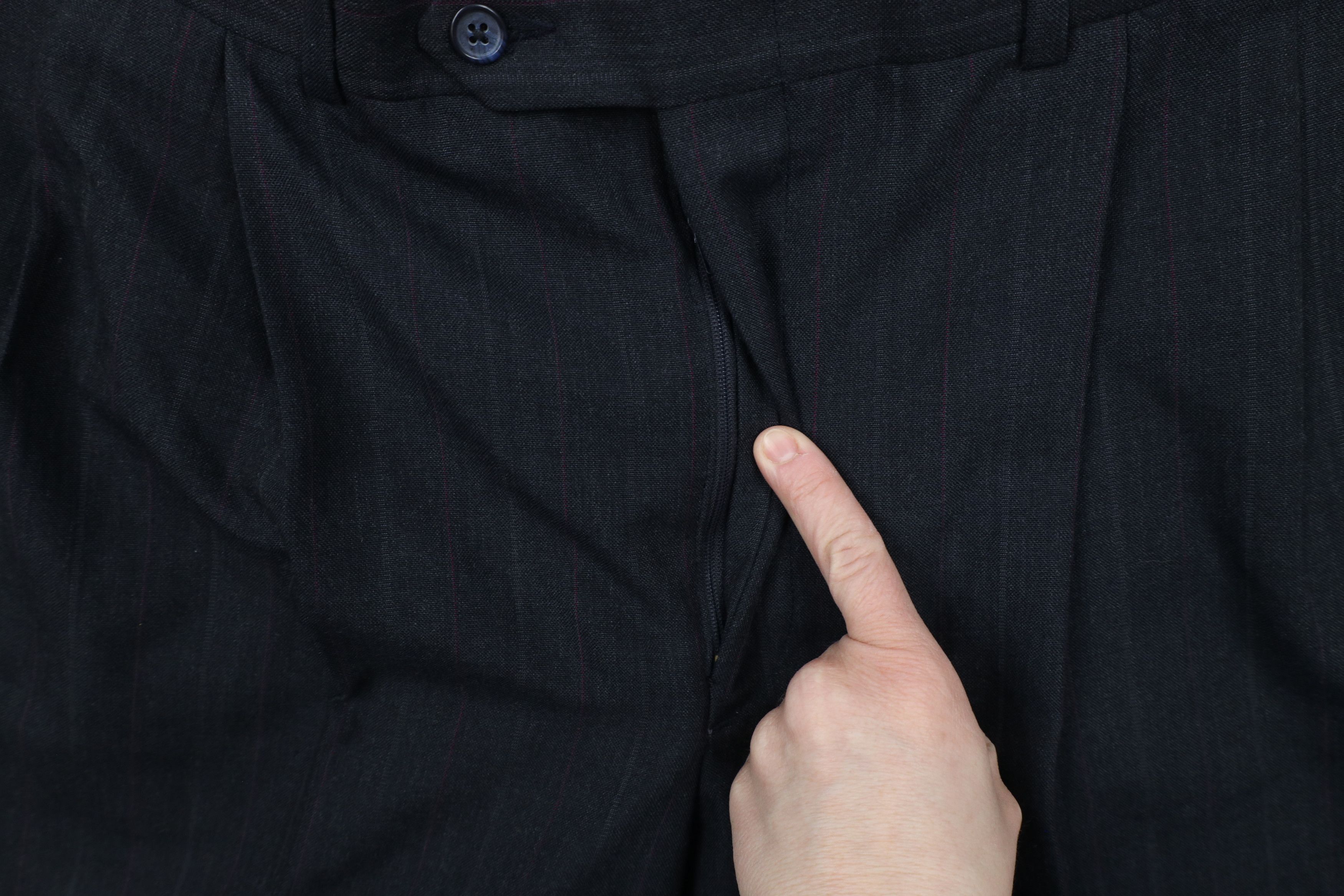 Vintage Vintage 90s Streetwear Pinstriped Wide Leg Chino Pants USA Size US 32 / EU 48 - 6 Thumbnail