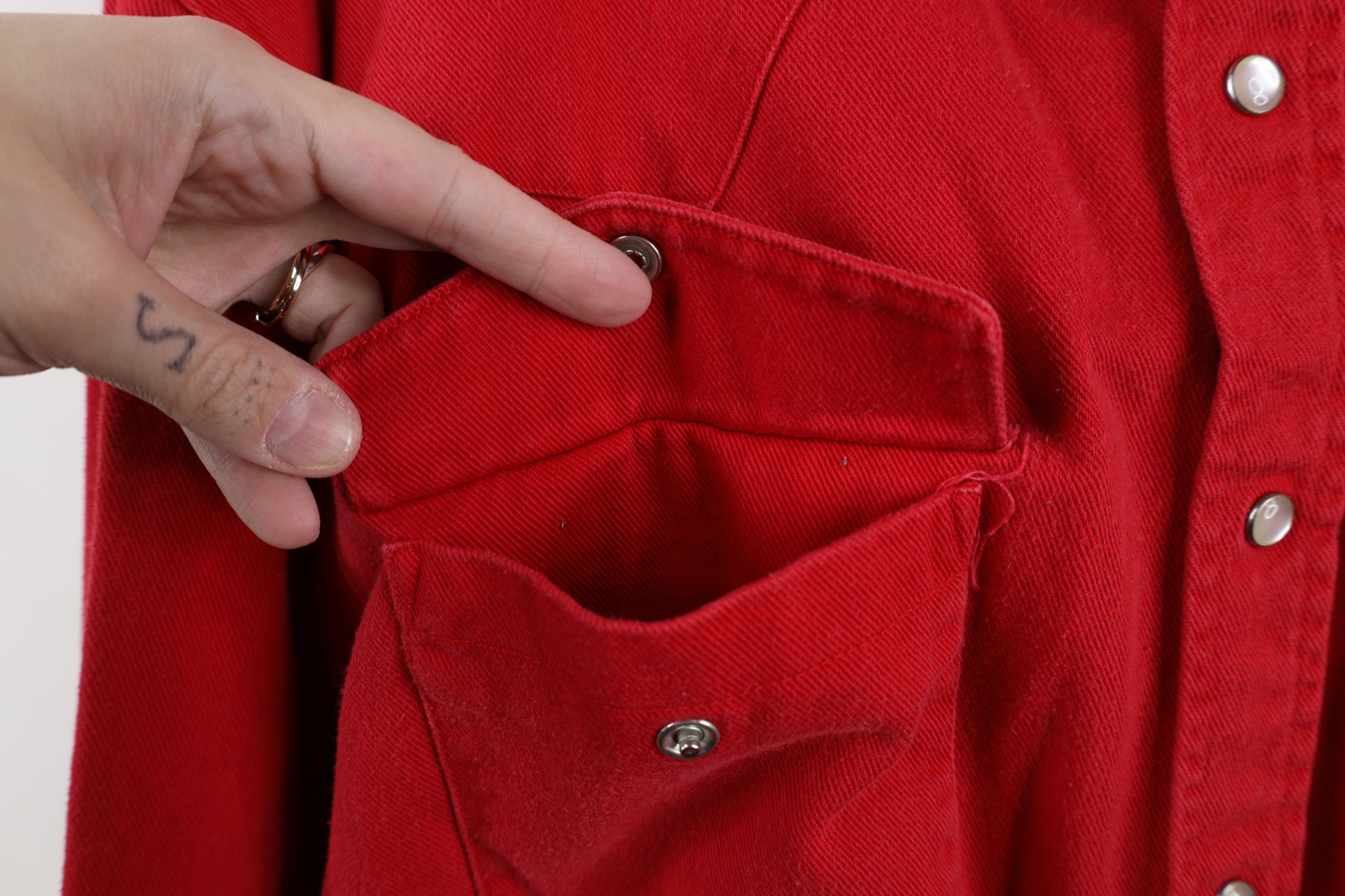 Marlboro Vintage 90s Marlboro Heavy Western Cowboy Button Shirt Red Size US L / EU 52-54 / 3 - 5 Thumbnail