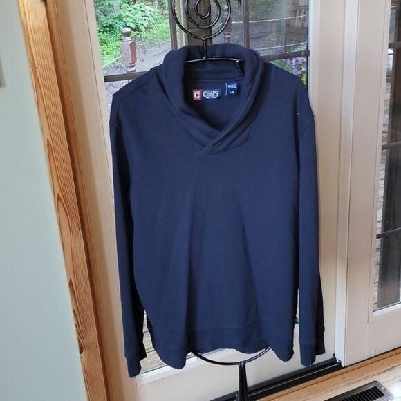 Chaps Chaps Sz. L Collared Vneck Pullover Long Sleeve Sweatshirt Size US L / EU 52-54 / 3 - 2 Thumbnail