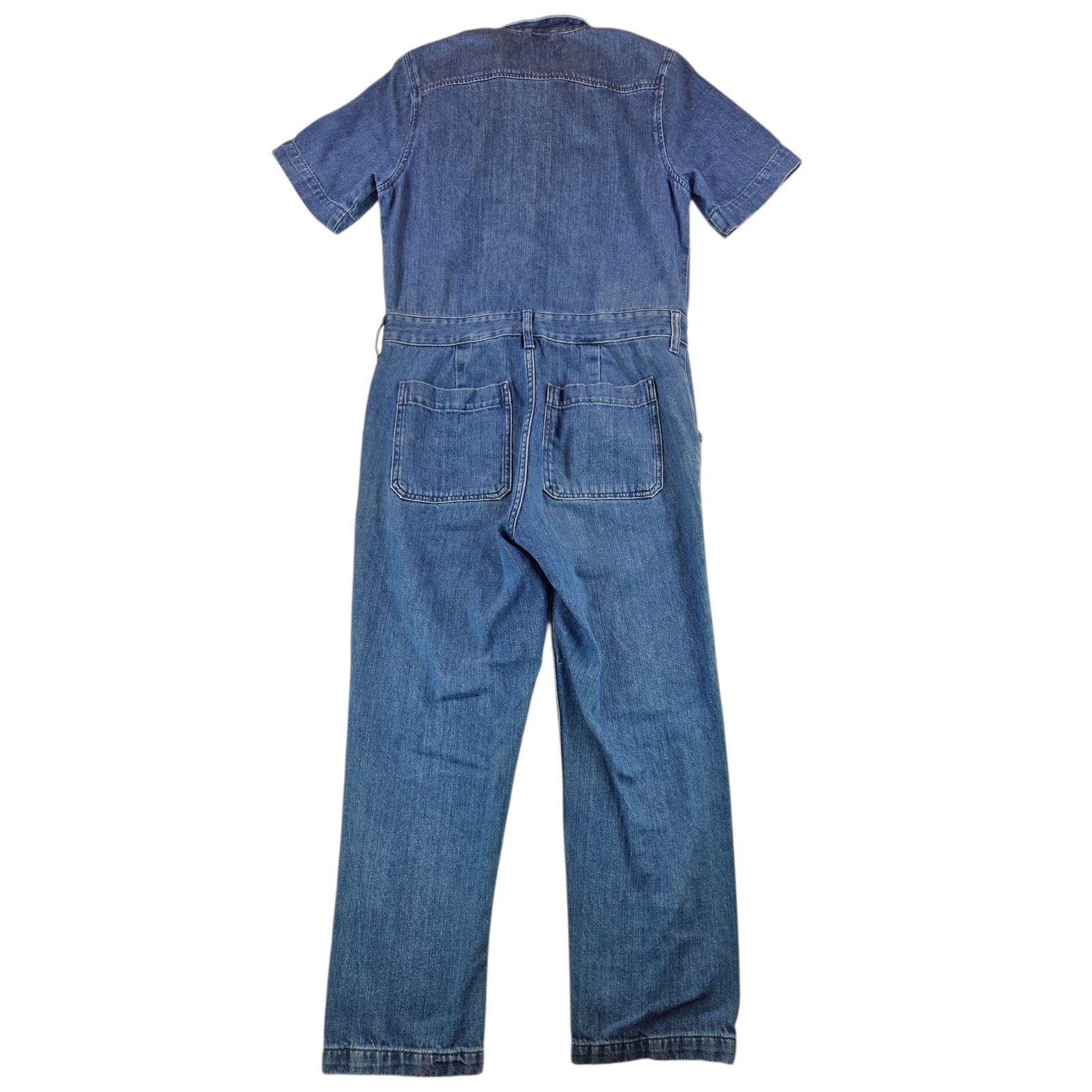 Everlane Everlane | The Short Sleeve Denim Coverall | Size 6 Size 28" / US 6 / IT 42 - 8 Thumbnail