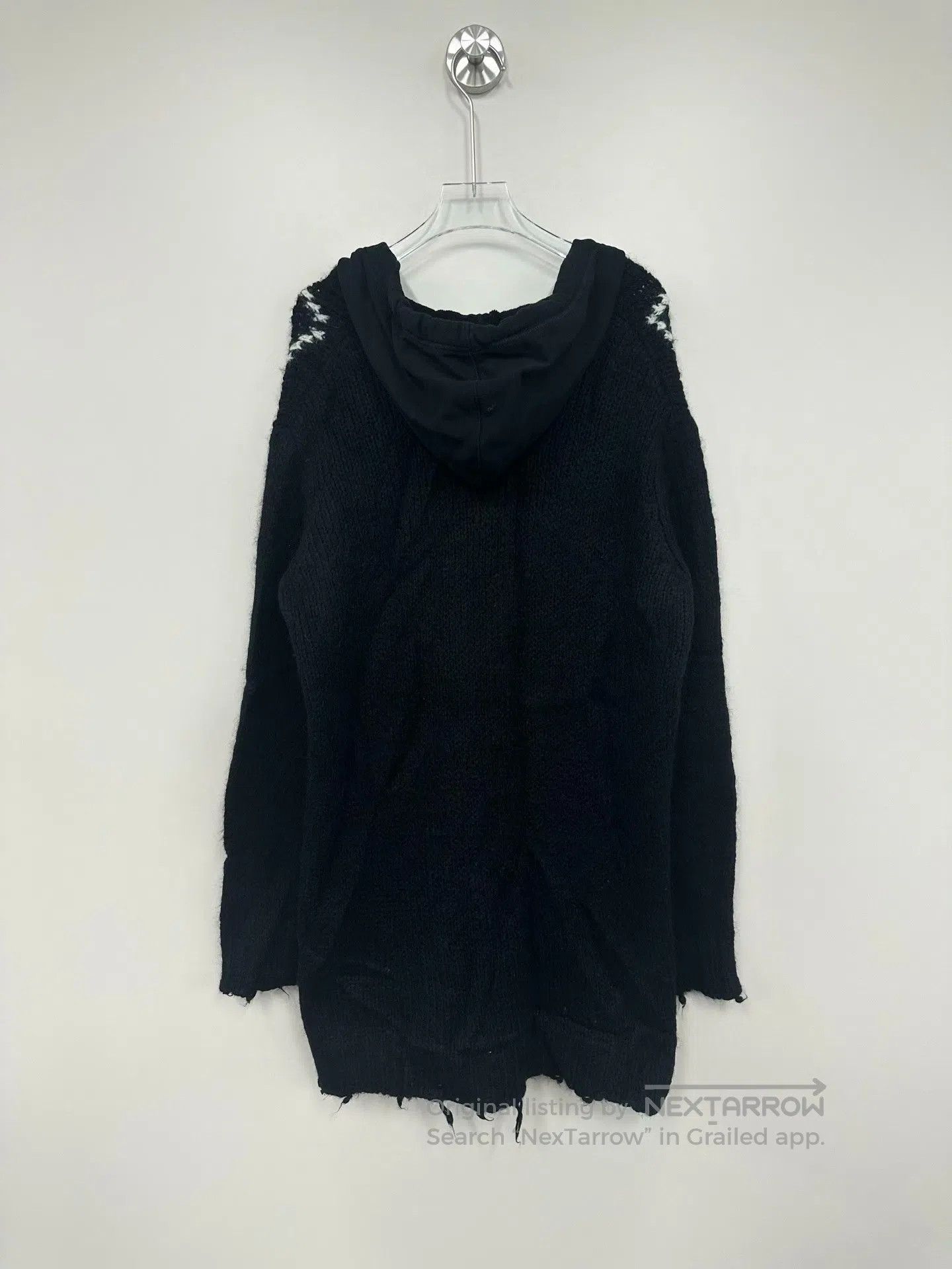 Valentino Valentino Black Heart Knit Hooded Cardigan Jacket| Size US S / EU 44-46 / 1 - 2 Thumbnail