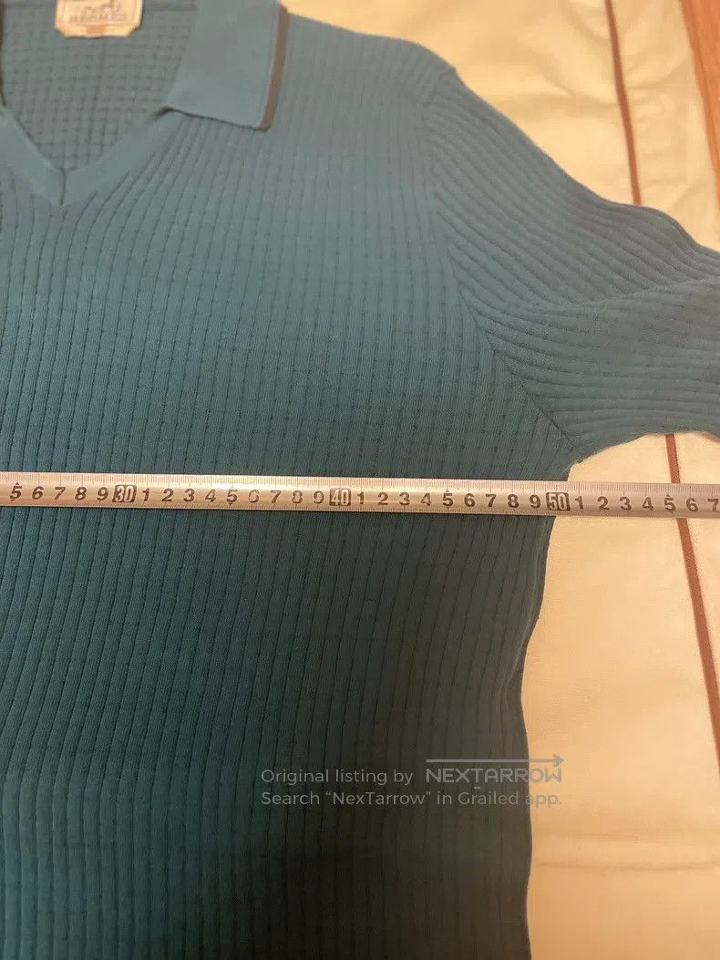Hermes Hermes Knitted polo shirt (high-end) Size US M / EU 48-50 / 2 - 5 Thumbnail