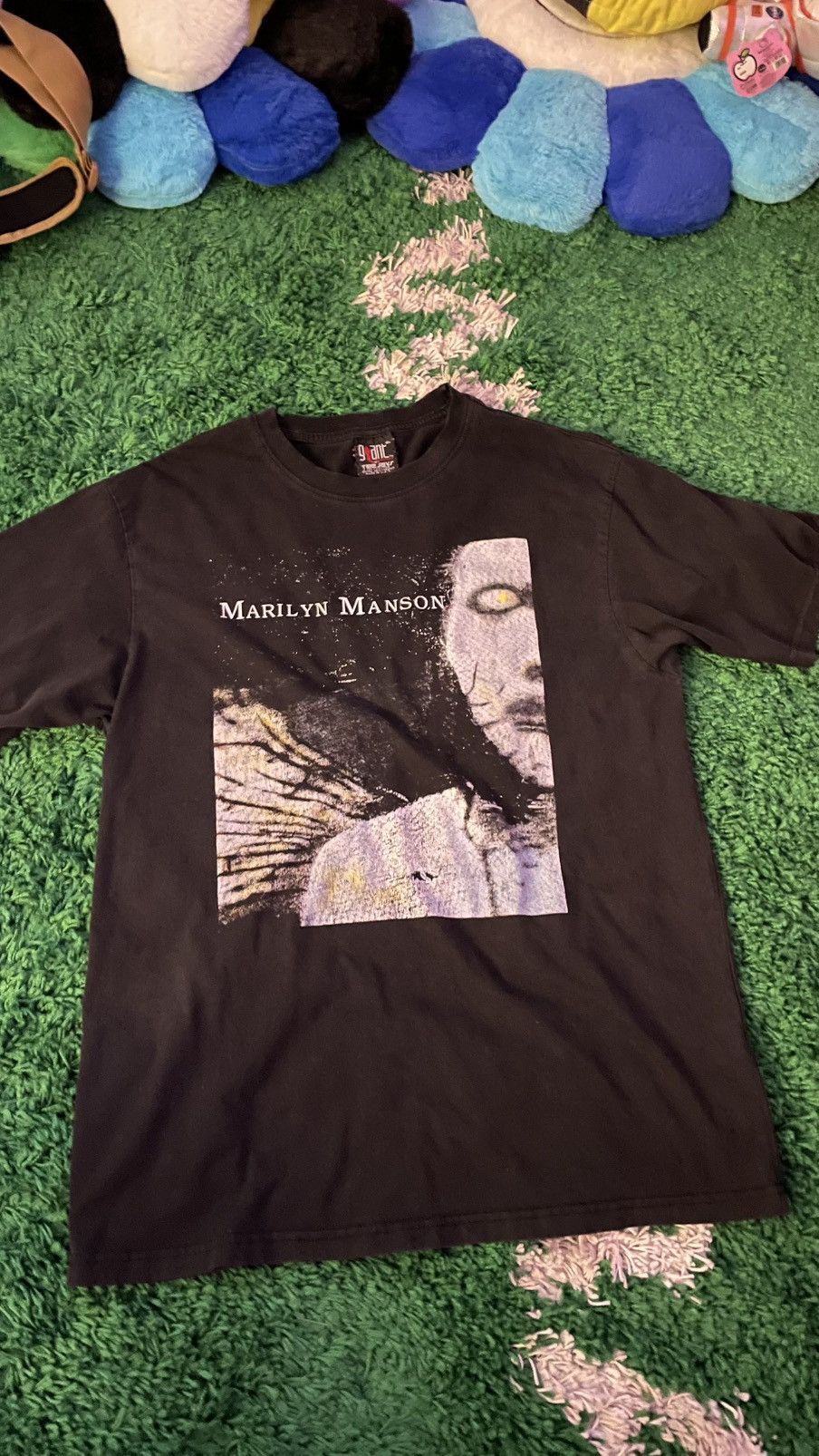 Marilyn Manson Marylin Manson ACSS rock tee Antichrist bootleg shirt Size US XL / EU 56 / 4 - 1 Thumbnail