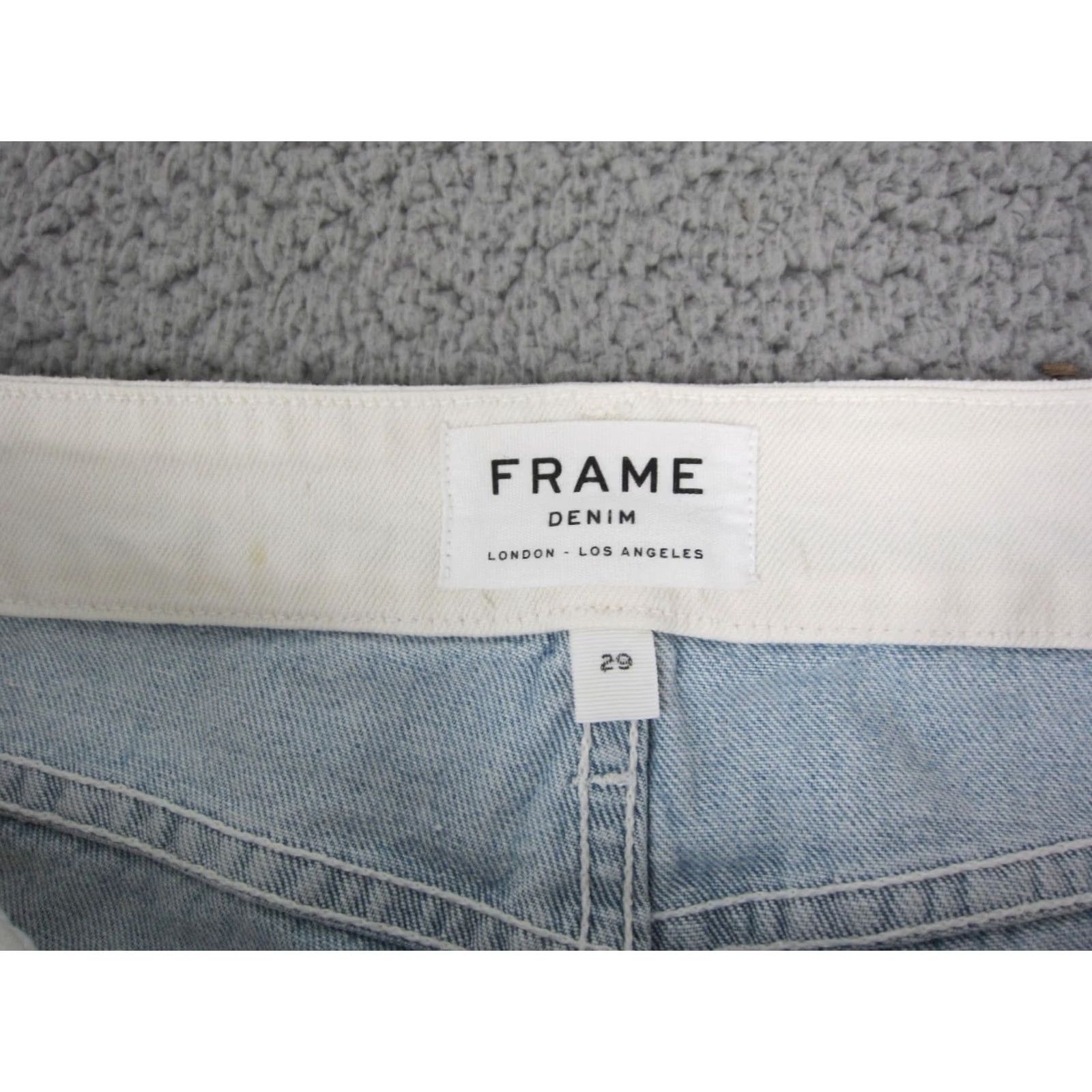 Frame Frame Jeans Womens 29 Blue Mini Bootcut Crop denim USA Made Size 29" - 3 Thumbnail