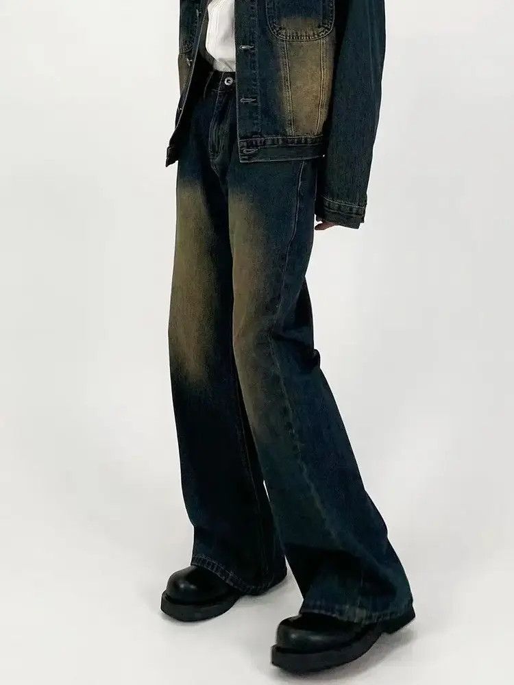 Japanese Brand × Jean Retro loose casual micro flared jeans Size US 32 / EU 48 - 1 Thumbnail