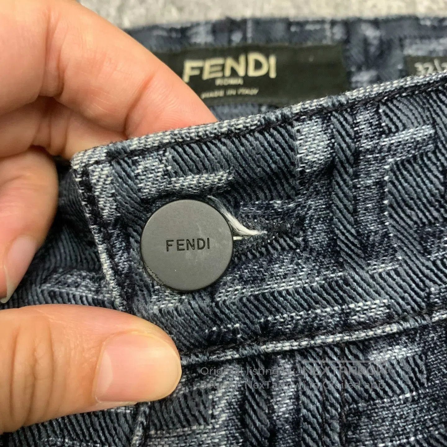 Fendi fendi blue double f print denim pants. Size US 32 / EU 48 - 8 Thumbnail