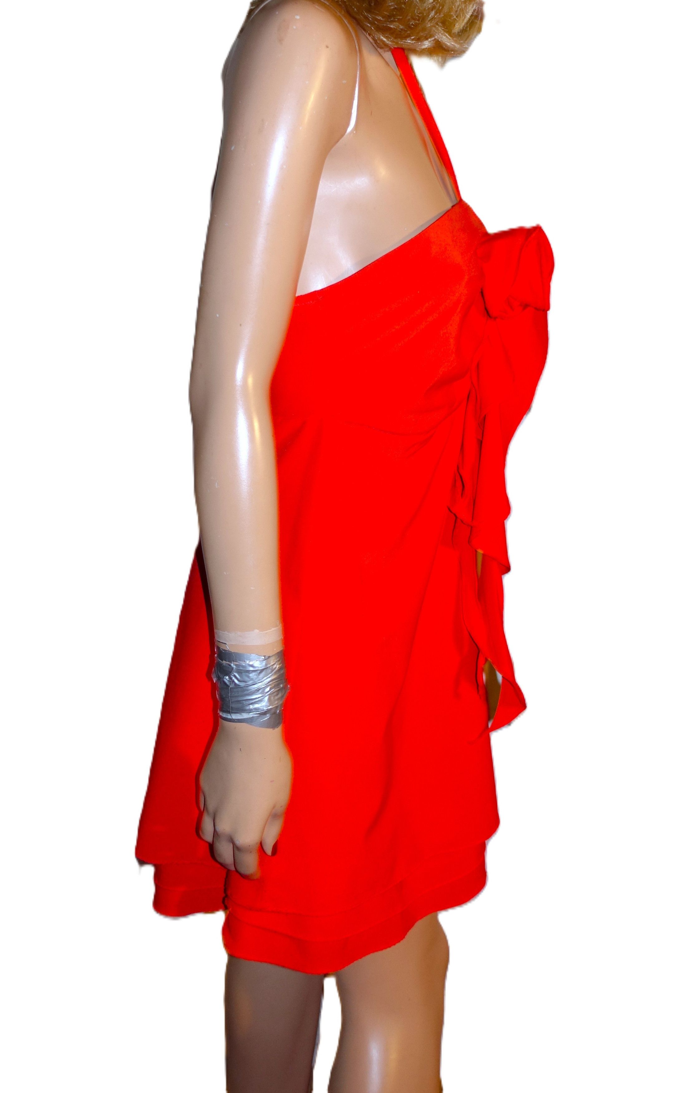 Other Aryn K Red Ruffled Halter Dress M Size M / US 6-8 / IT 42-44 - 6 Thumbnail