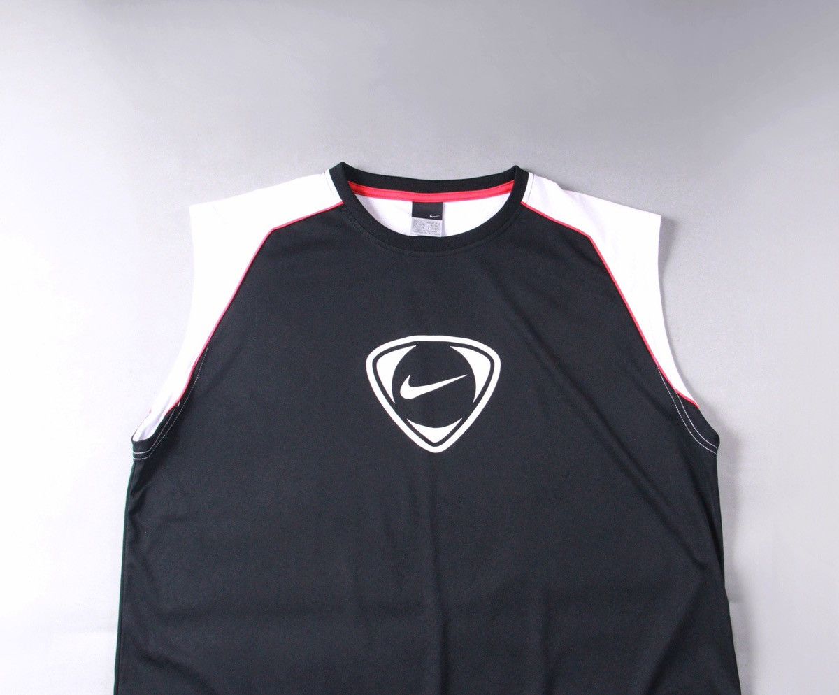 Nike Nike Vintage 90s Tech Jersey Tee Tank Top T Shirt Dri Fit XL Size US XL / EU 56 / 4 - 2 Thumbnail