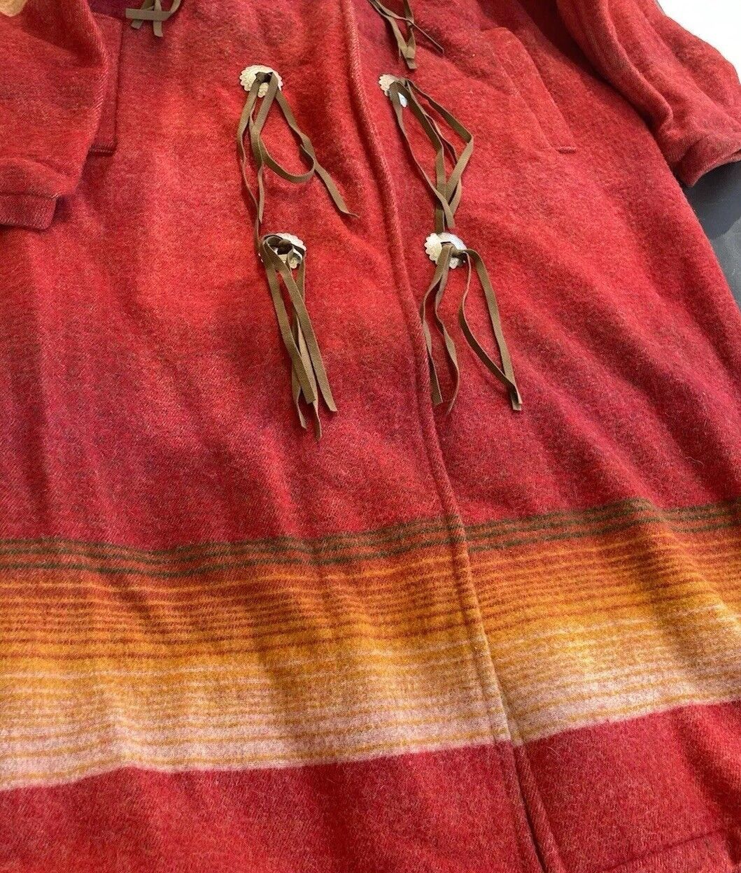Woolrich Woolen Mills Woolrich Coat Womens L Red Southwest Aztec Wool Coat USA Size L / US 10 / IT 46 - 12 Thumbnail