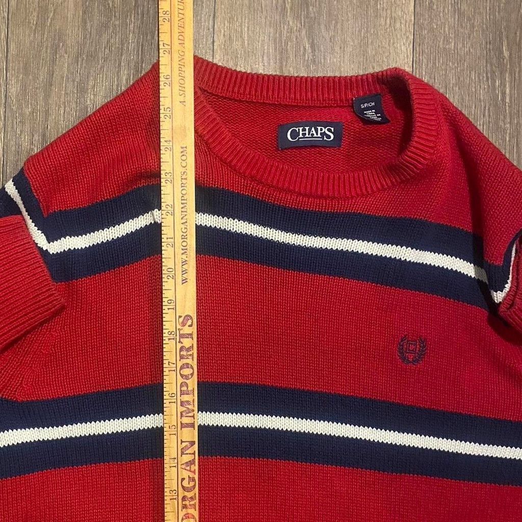 Chaps Chaps knit red and blue striped vtg sweater size S Size US S / EU 44-46 / 1 - 5 Thumbnail
