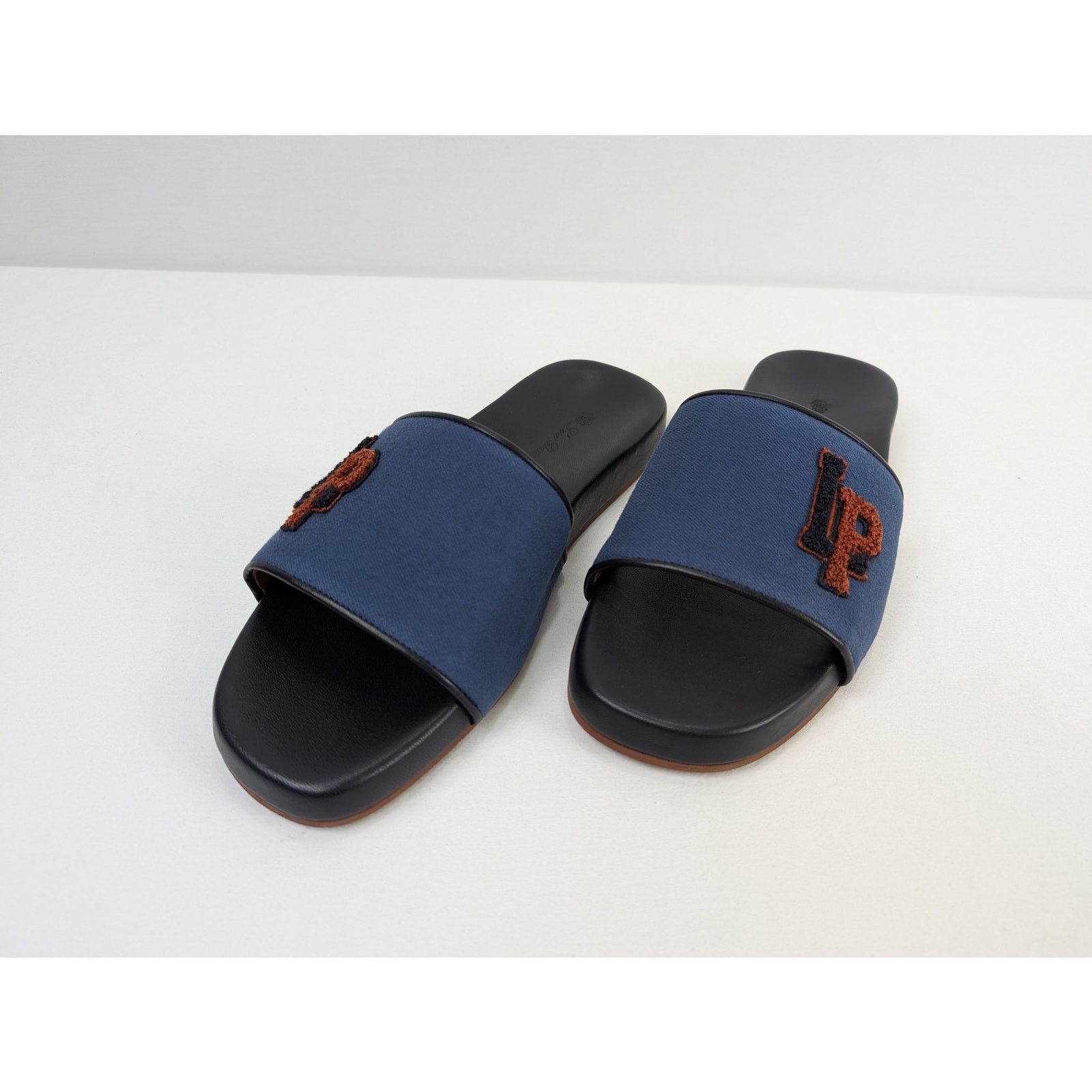 Loro Piana o1rshd1 Sea-Slide LP College Walk New York Dy in Blue/Black Size US 12 / EU 45 - 9 Thumbnail