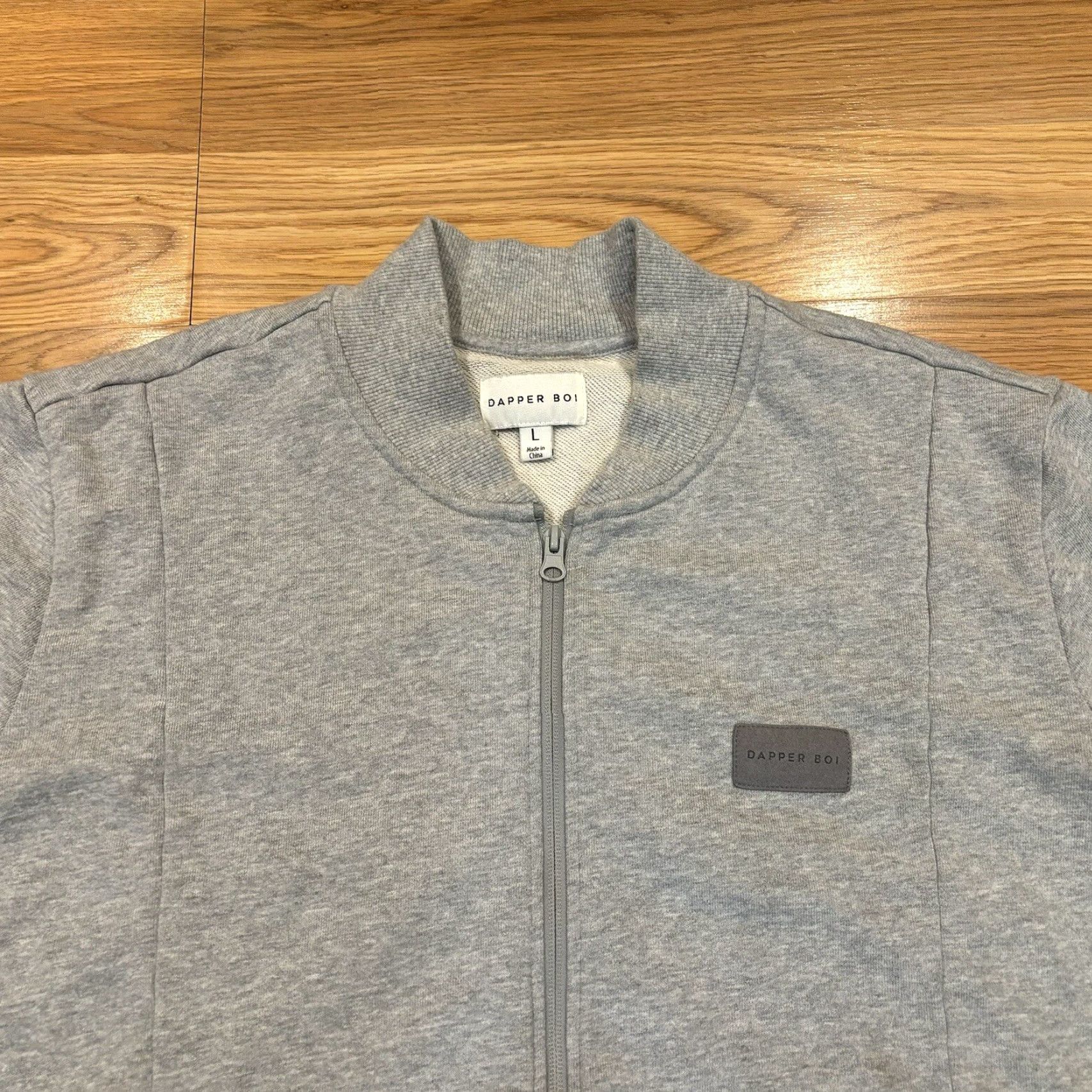 Vintage Dapper Boi Bomber Jacket Men Cotton Heather Gray Large Size L Sold Out Regular Fit Zip Stand-Up Collar Size US L / EU 52-54 / 3 - 3 Thumbnail