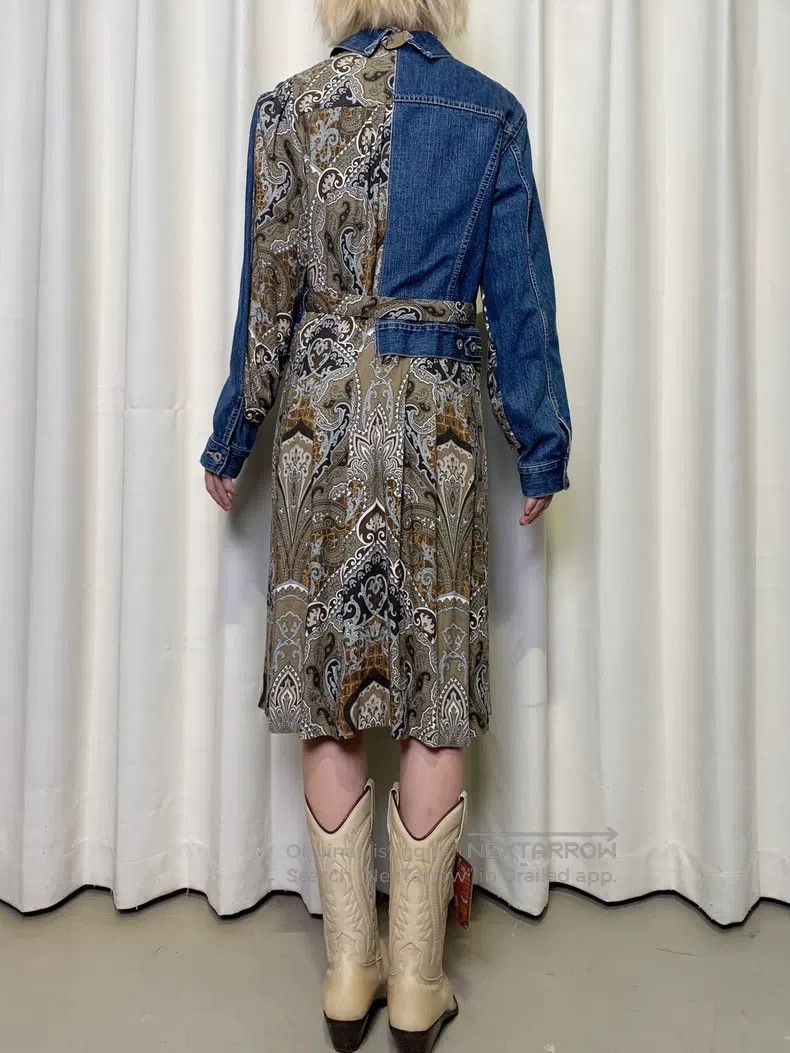 Junya Watanabe Junya Watanabe Cashew flower deconstructed denim jacket Size XS / US 0-2 / IT 36-38 - 3 Thumbnail