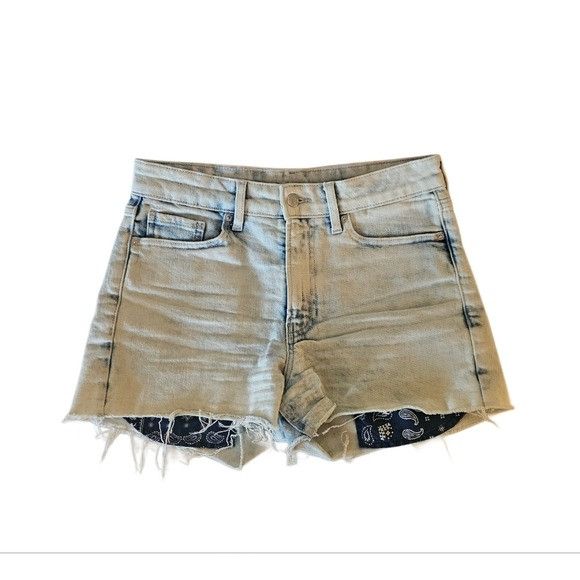 Old Navy OLD NAVY OG Acid Wash Light Blue Denim Shorts Size 6 Size 28" / US 6 / IT 42 - 1 Thumbnail