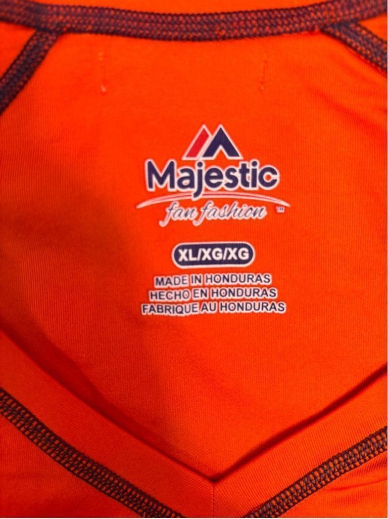 Majestic Women's Majestic Broncos T-Shirt XL Orange Size XL / US 12-14 / IT 48-50 - 6 Thumbnail