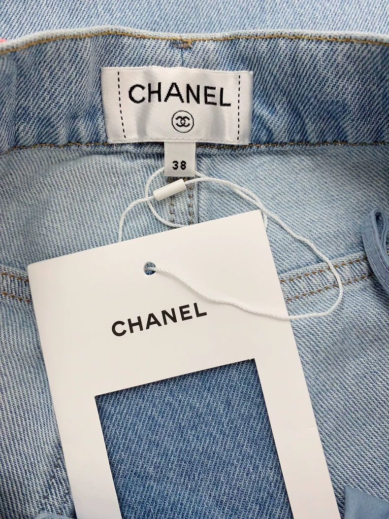 Chanel Chanel 24C denim wide-leg pants Size 25" / US 0 / IT 36 - 4 Thumbnail