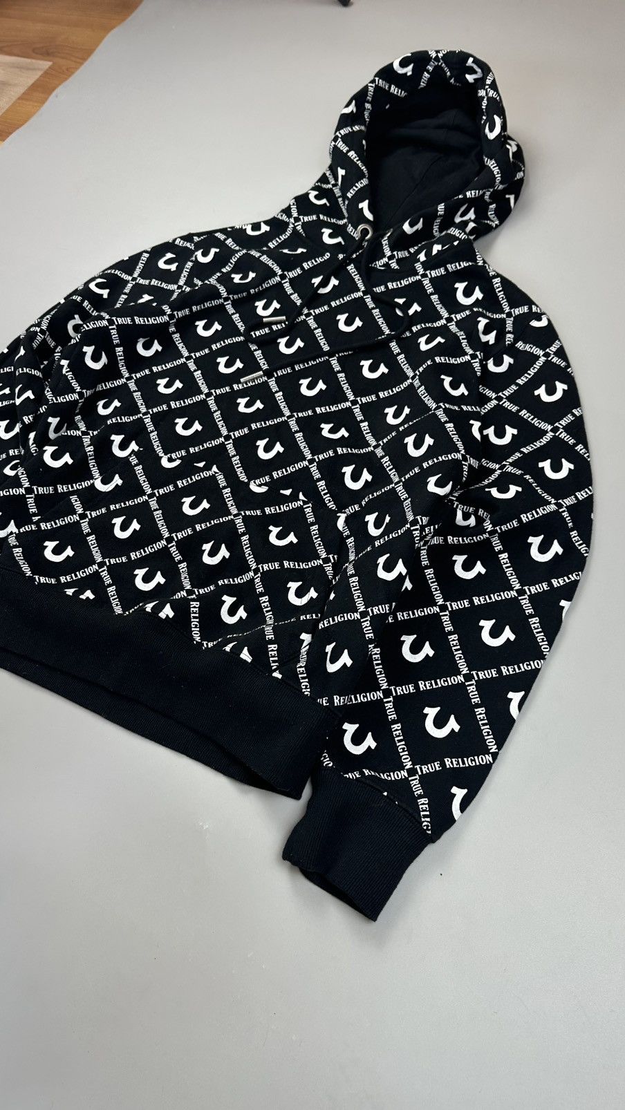 True Religion True Religiton Monogram Logo Black Hoodie Size US S / EU 44-46 / 1 - 2 Thumbnail