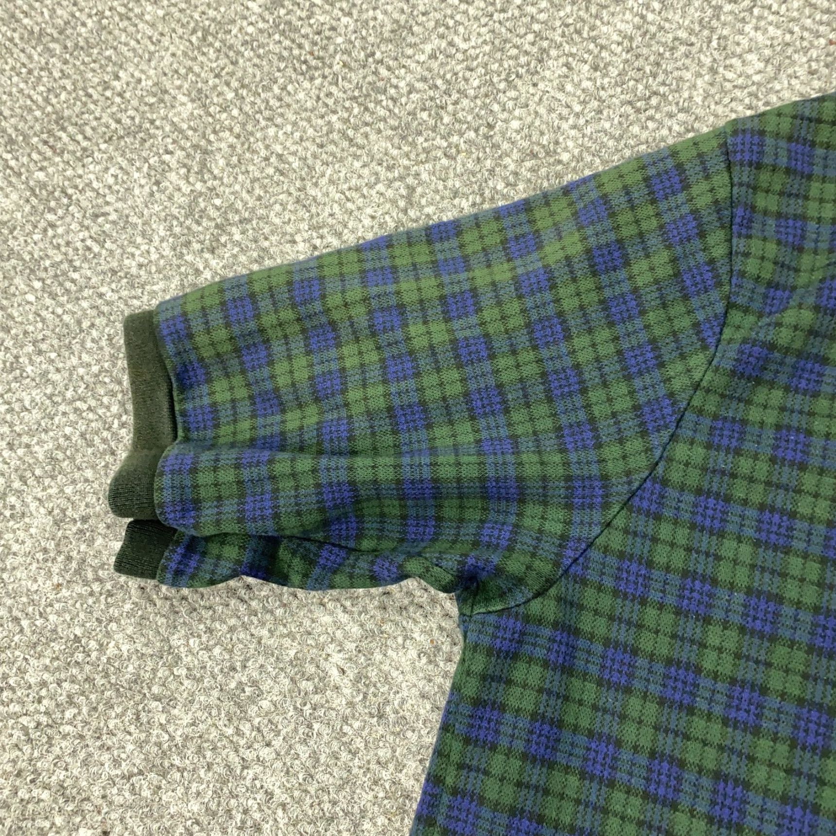 Polo Ralph Lauren VINTAGE Polo Ralph Lauren Golf Shirt Men Large Green Blue Plaid Cotton Short Sleeve All Seasons Size US L / EU 52-54 / 3 - 4 Thumbnail