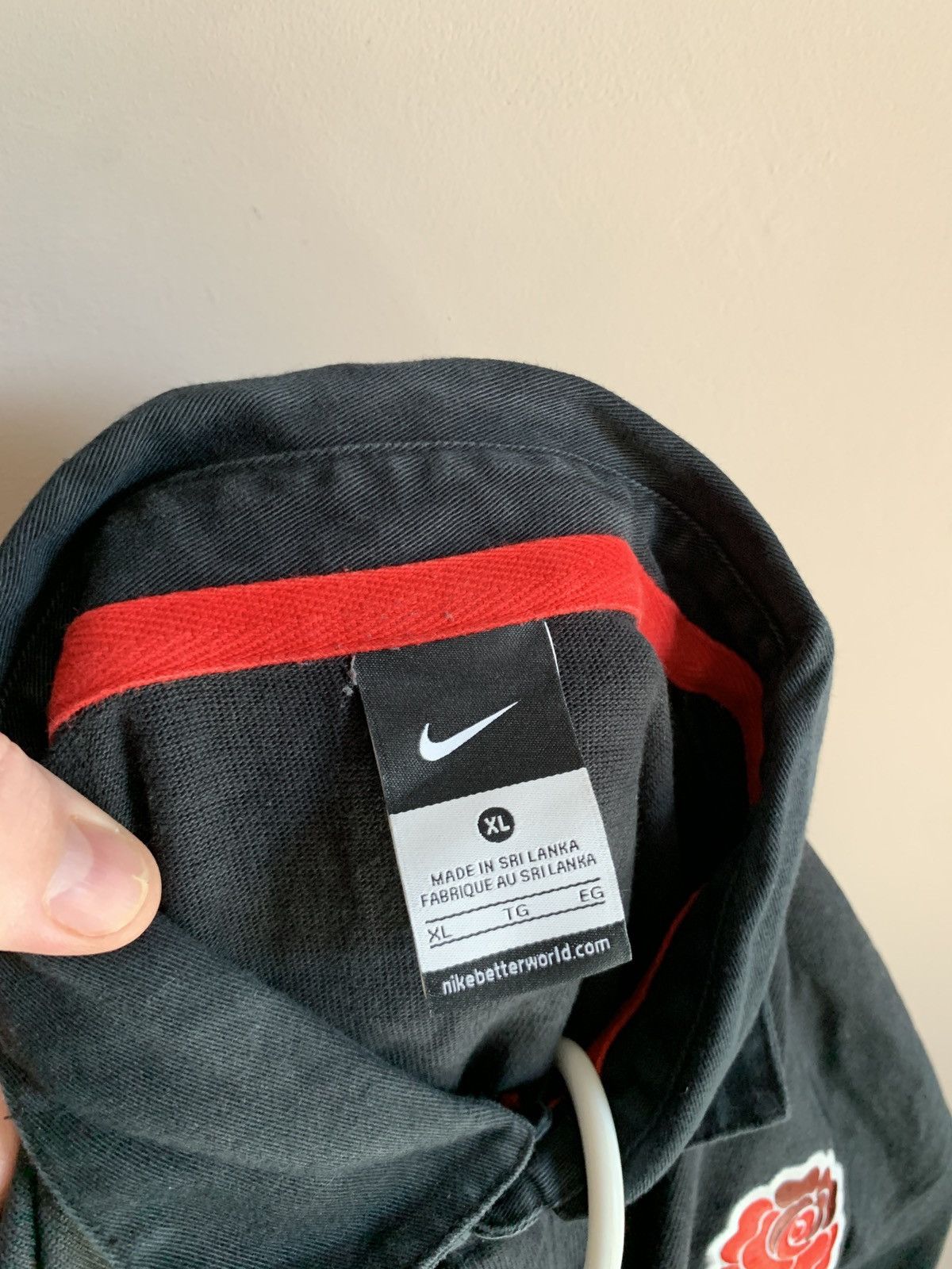 Nike × Vintage England Vintage Rugby Union Shirt Nike Shirt Long Sleeve XL Size US XL / EU 56 / 4 - 8 Thumbnail